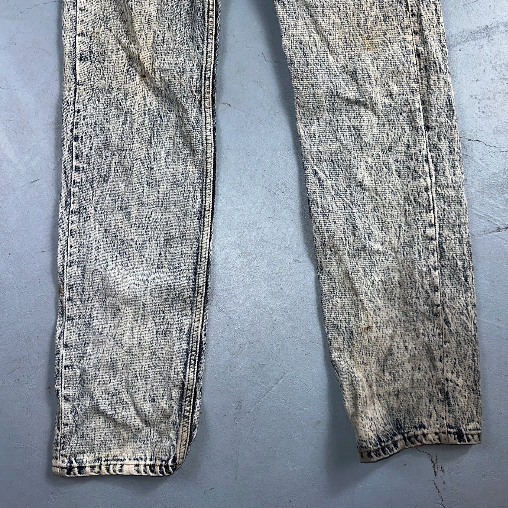 Levi's Levis 501 Vintage 80s USA XX Straight Leg Jeans Blue Acid Wash 30x34 Act 28x32 Jeans Mens Levi's 501 Series 90s Straight Classic Vintage jeans Size US 30 / EU 46 - 3 Thumbnail