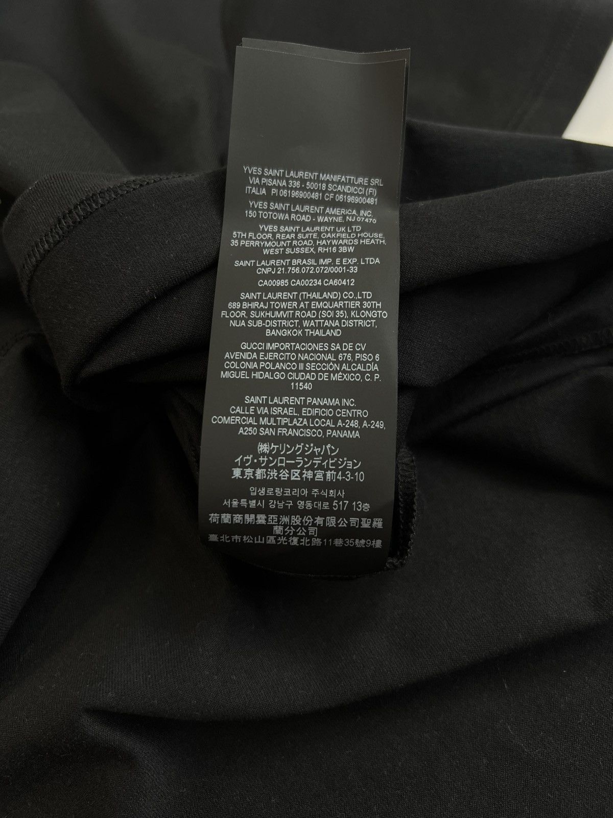 Saint Laurent Paris Saint Laurent Paris Rive Gauche Box Logo T-shirt YSL Size US M / EU 48-50 / 2 - 13 Thumbnail