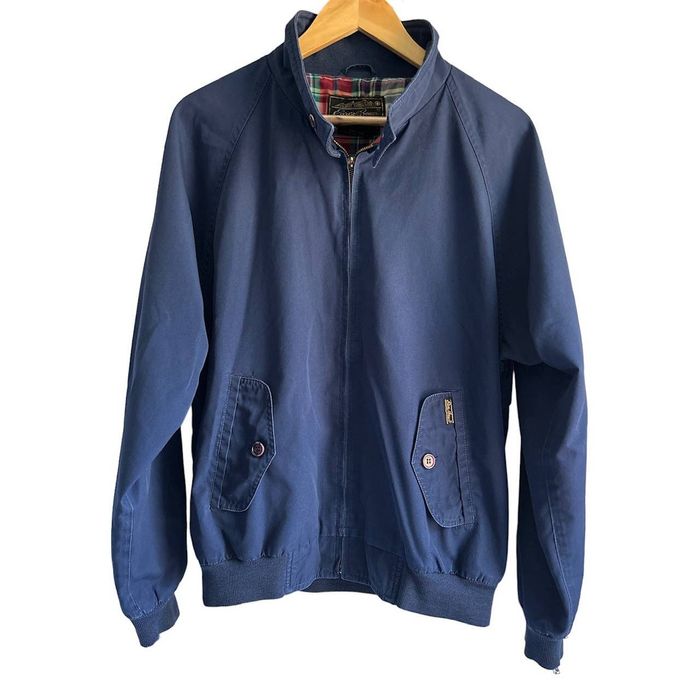 Eddie Bauer Eddie Bauer Vtg. Medium Navy Plaid Harrington Bomber Jacket
