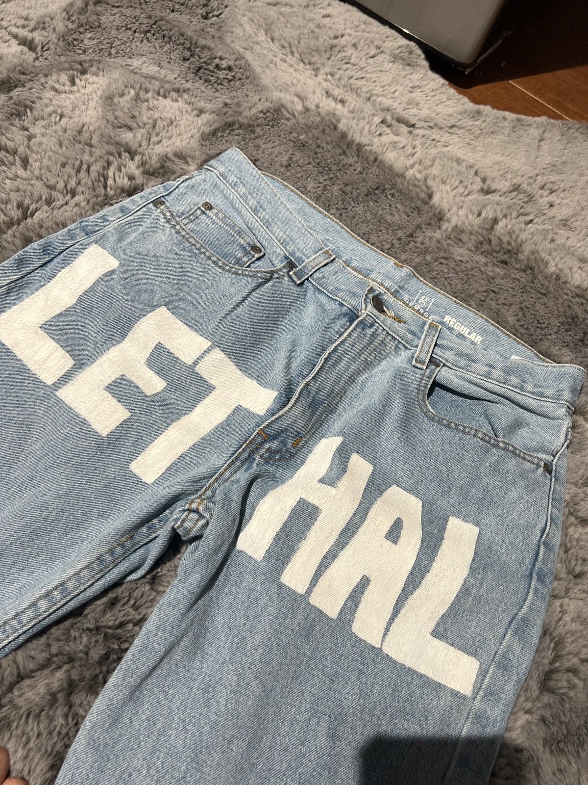 Japanese Brand × Vintage VINTAGE DENIM - LETHAL MINDS BRAND Size US 32 / EU 48 - 3 Thumbnail