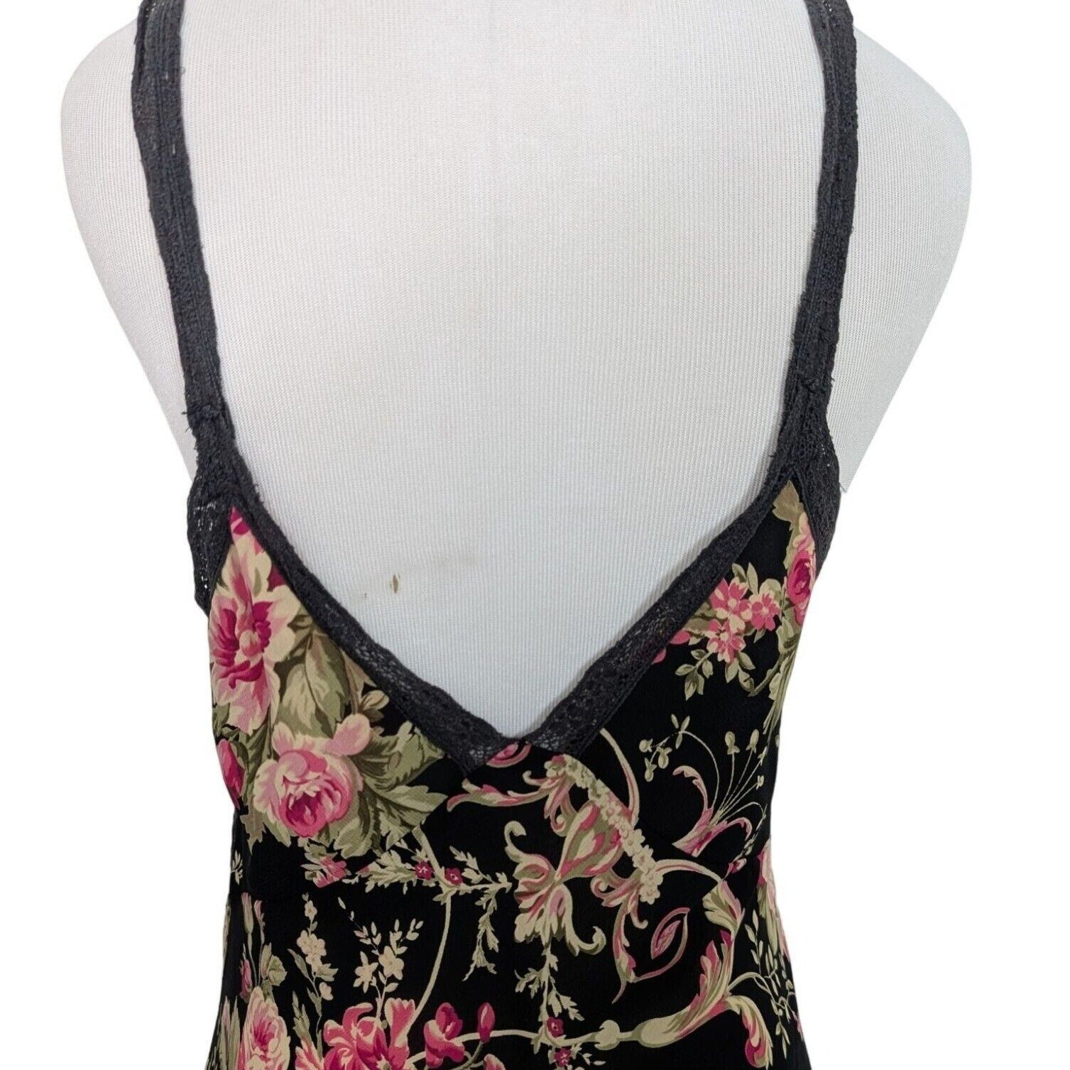 Oscar De La Renta Vintage Oscar De La Renta Nightgown Womens Small Black Flora Size S / US 4 / IT 40 - 8 Thumbnail
