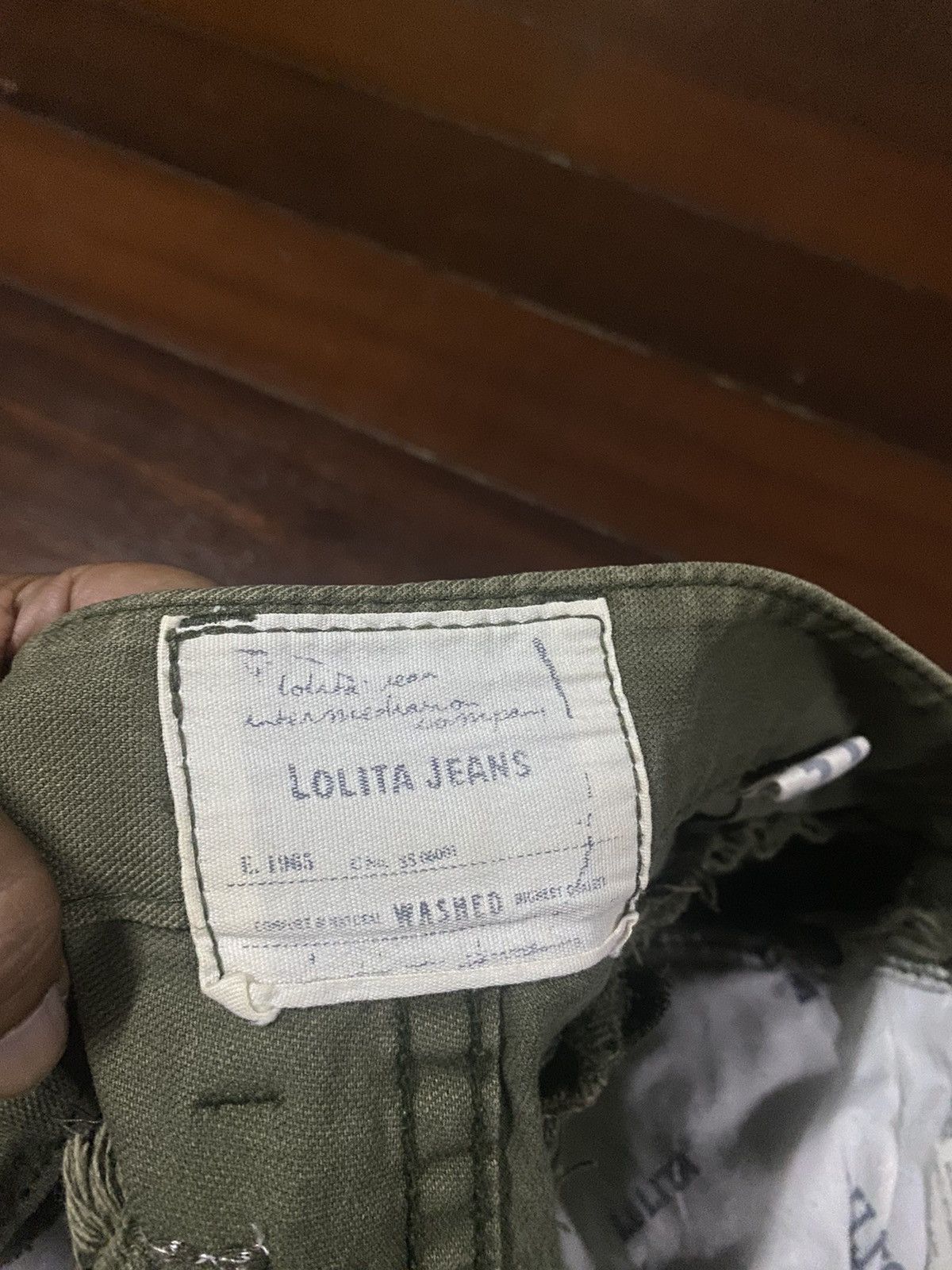 If Six Was Nine × Japanese Brand FIRE LOLITA JEANS ZIPPER OLIVE Size US 35 - 22 Thumbnail