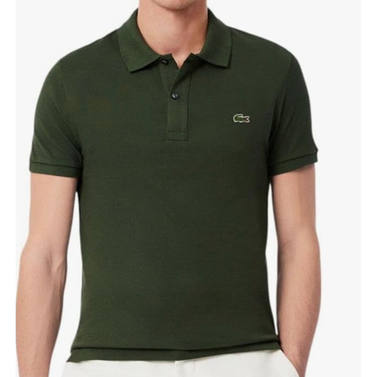 Lacoste Lacoste Men's Classic Pique Polo Shirt Baobab Green 3XL Size US XXL / EU 58 / 5 - 3 Thumbnail