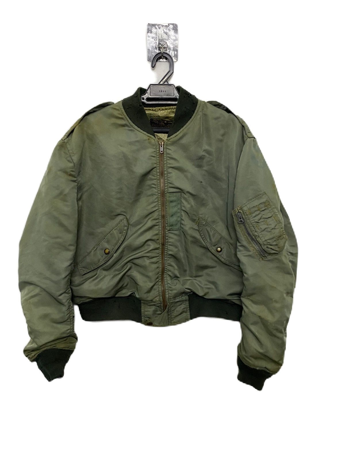 Chevignon × Vintage Vintage Blue Anchor Overall Co Flight Jacket Size US M / EU 48-50 / 2 - 1 Thumbnail