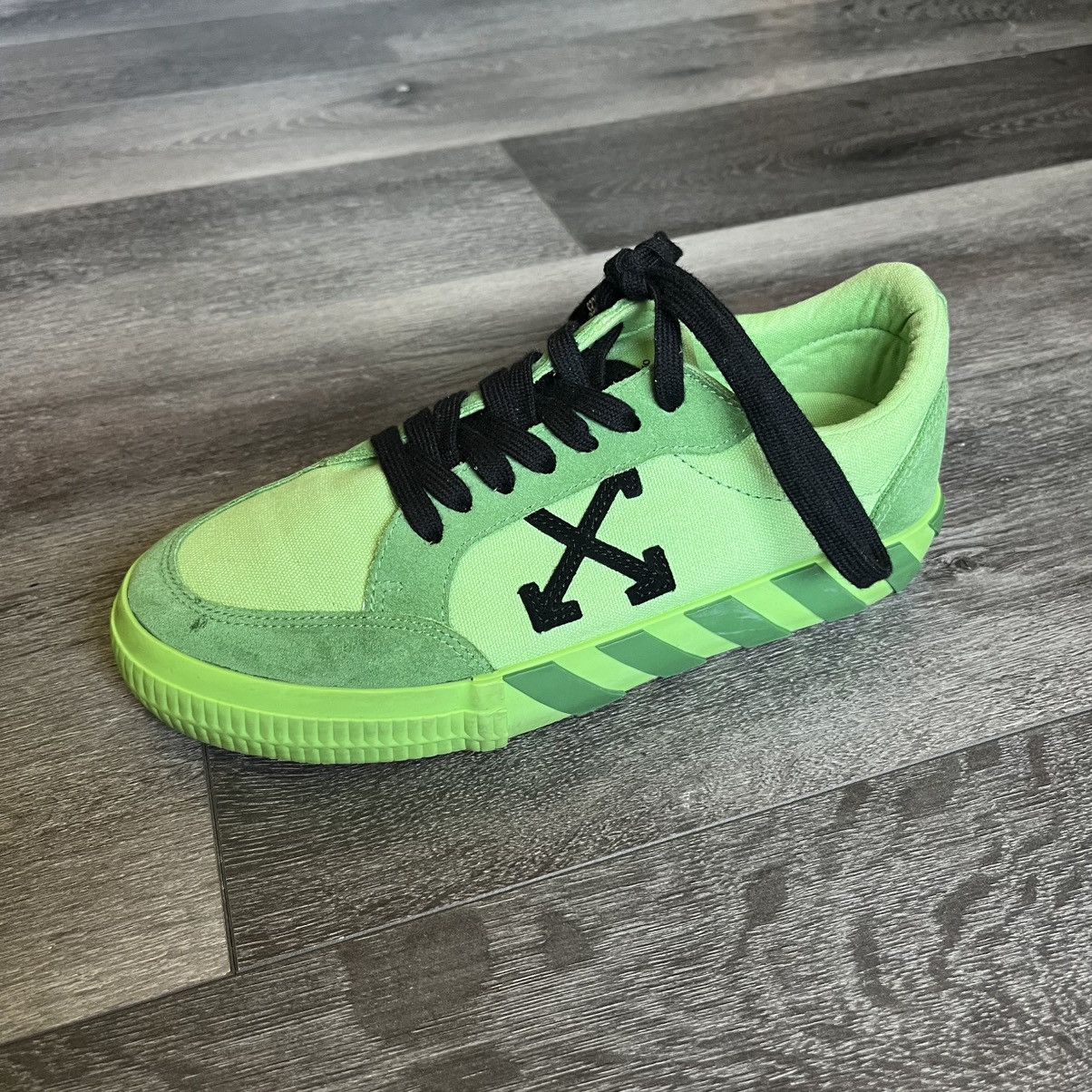 Off-White Off-White Vulc Low Green Canvas FW19 Womens Sneakers Size 38 Size US 8 / IT 38 - 14 Thumbnail