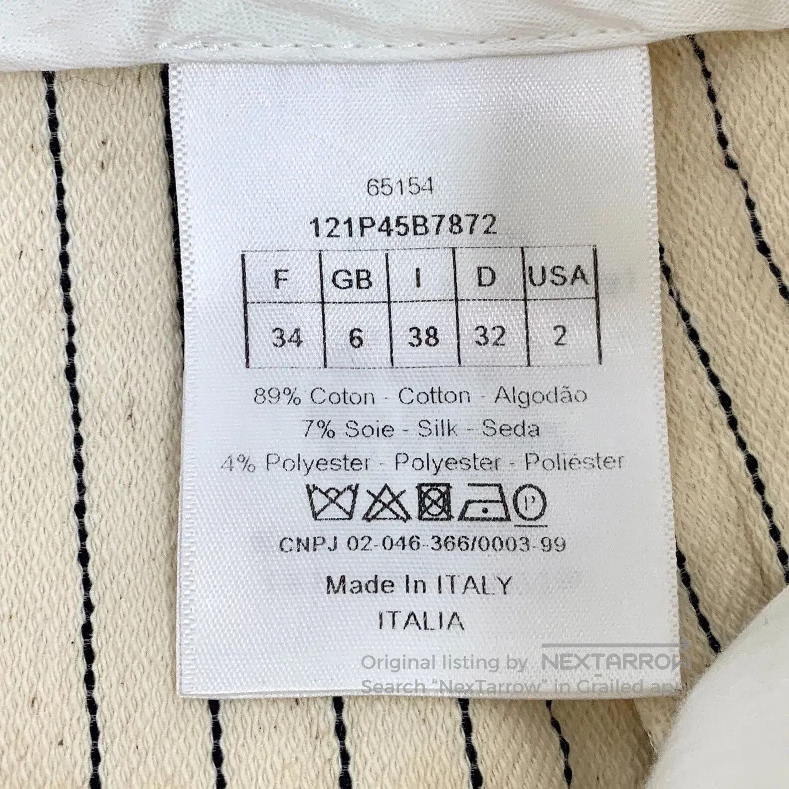 Dior dior beige striped cotton casual shorts. Size US 34 / EU 50 - 6 Thumbnail