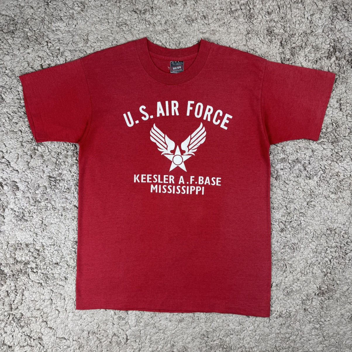 Vintage Vintage 80’s U.S. Air Force Keesler A.F Base Mississippi Tee Size US M / EU 48-50 / 2 - 1 Thumbnail