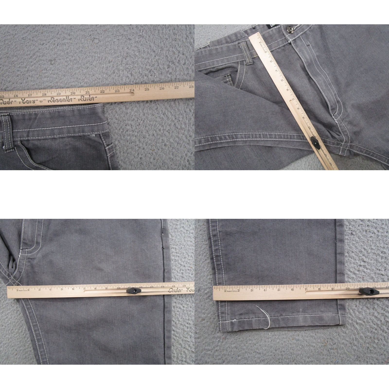 Vintage Most Ofcl Seven Jeans Men Modern Straight Black 46x34 Baggy 5-Pocket Denim Zip Button Read Size US 30 / EU 46 - 8 Thumbnail