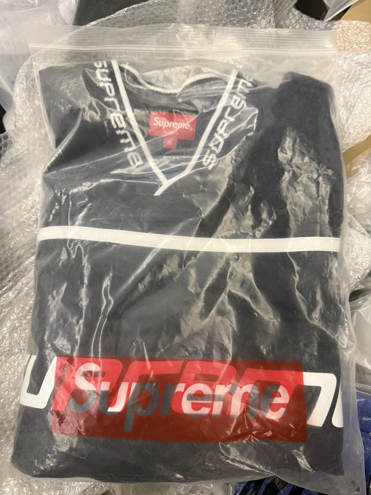 Supreme Supreme fw18 warm up hockey Jersey black Size US XL / EU 56 / 4 - 7 Thumbnail