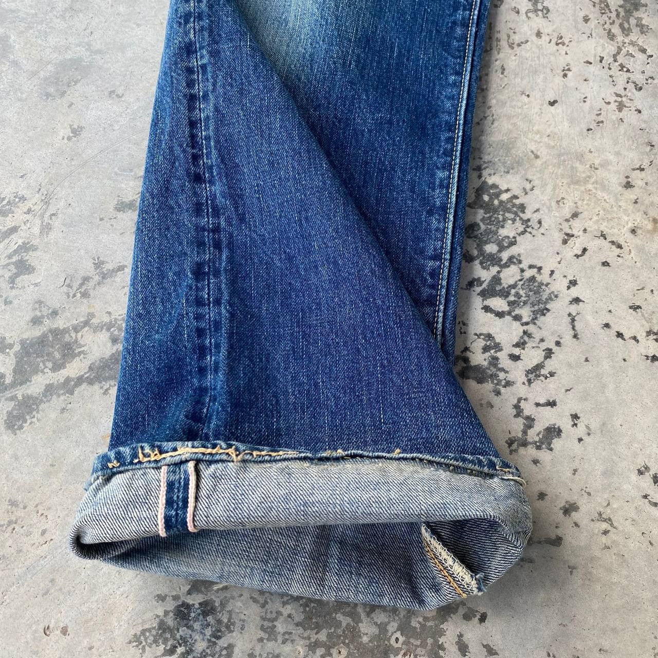 Sugar Cane Vintage Sugar Cane Lot 902 Selvedge Grunge Frayed StarPrint Size US 31 - 6 Thumbnail