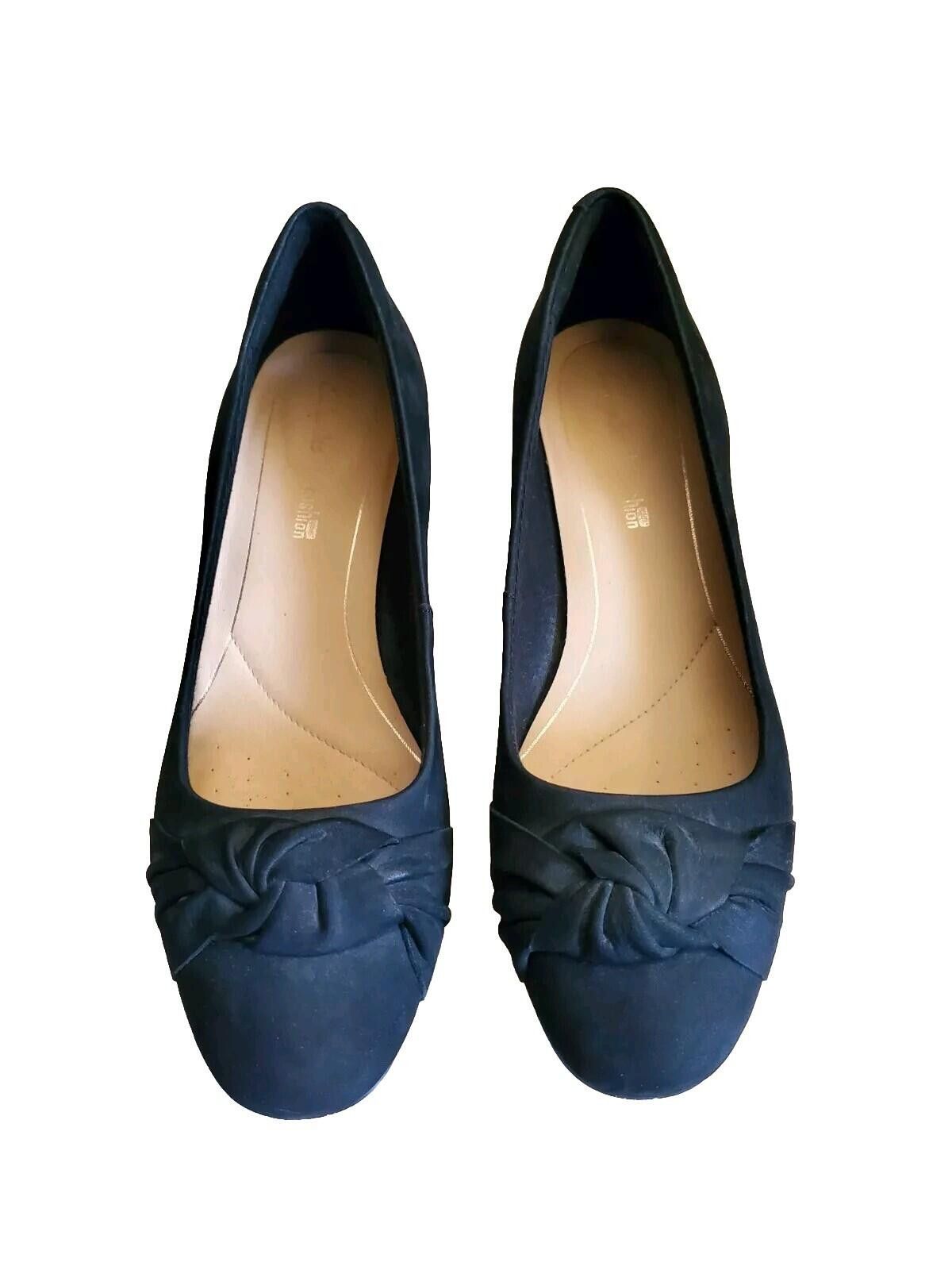 Clarks Clarks Orabella Lily Black Bow Suede Block Heel Shoes 7.5 Size US 7.5 / IT 37.5 - 3 Thumbnail