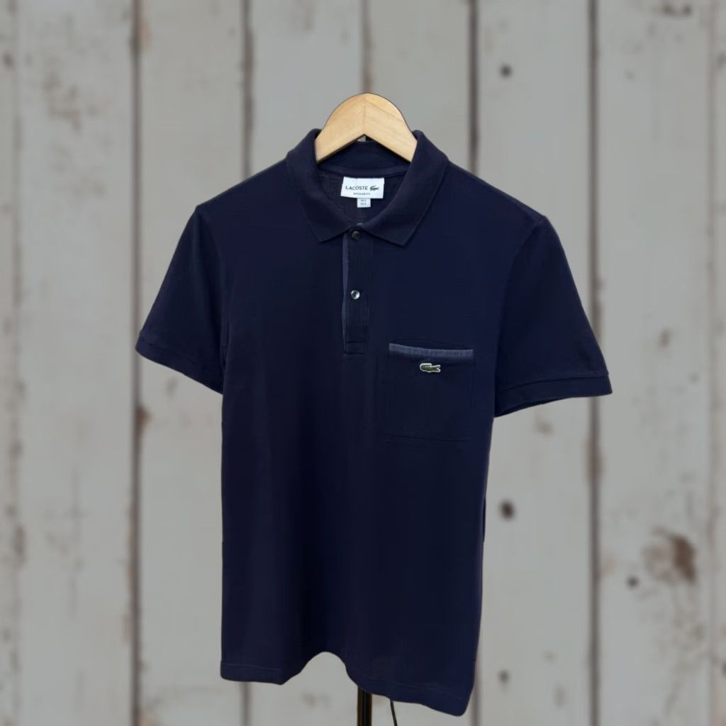 Lacoste Lacoste Polo T-Shirt Regular Fit Made In France Retro Dark Blue S Mens Size US S / EU 44-46 / 1 - 1 Thumbnail