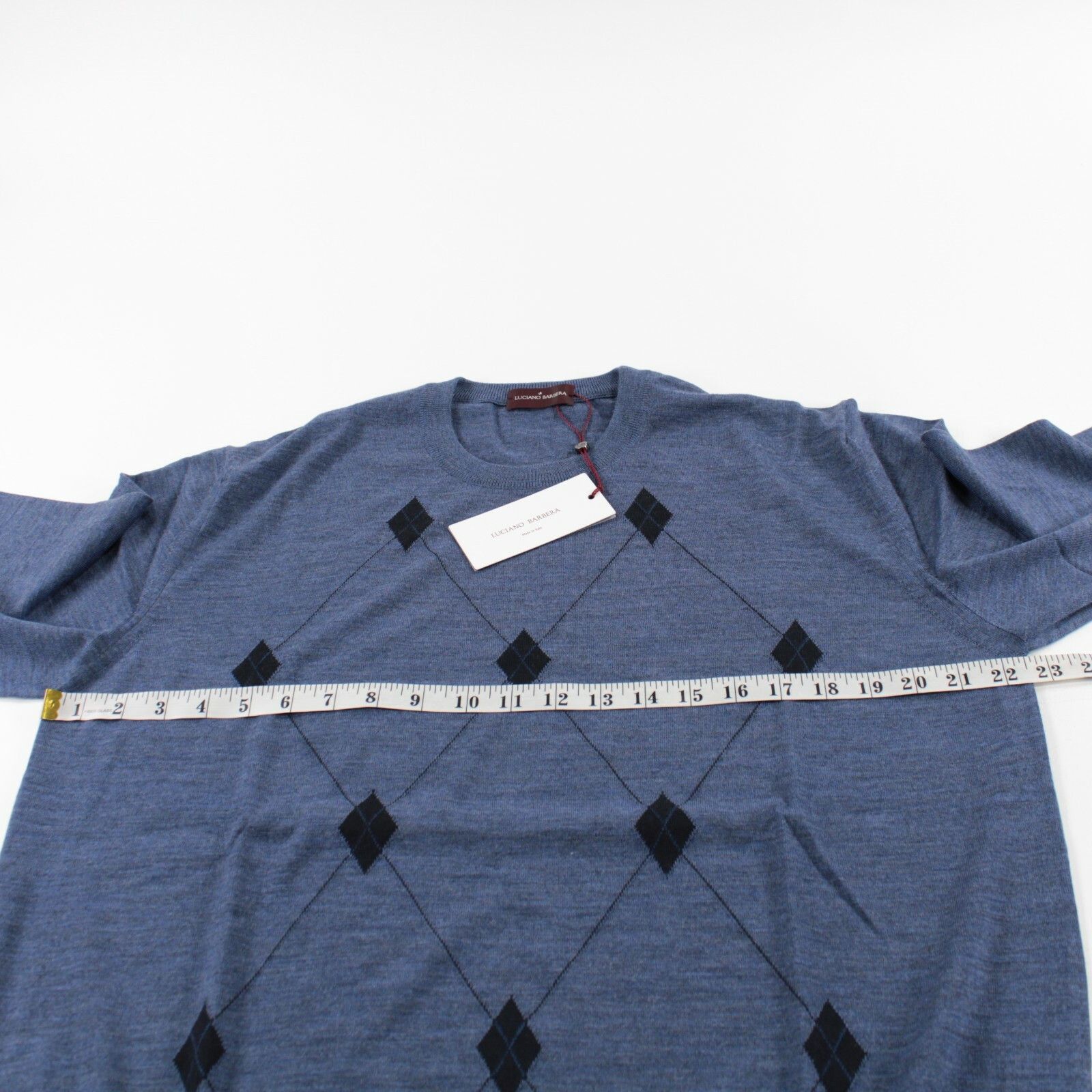 Luciano Barbera Luciano Barbera Sweater Size US XL in Blue Size US XL / EU 56 / 4 - 4 Thumbnail
