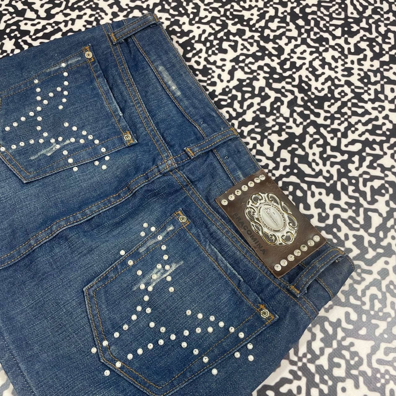 Vintage Vintage Y2K Japanese Style Denim Mini Skirt 90s Style Size 29" - 9 Thumbnail