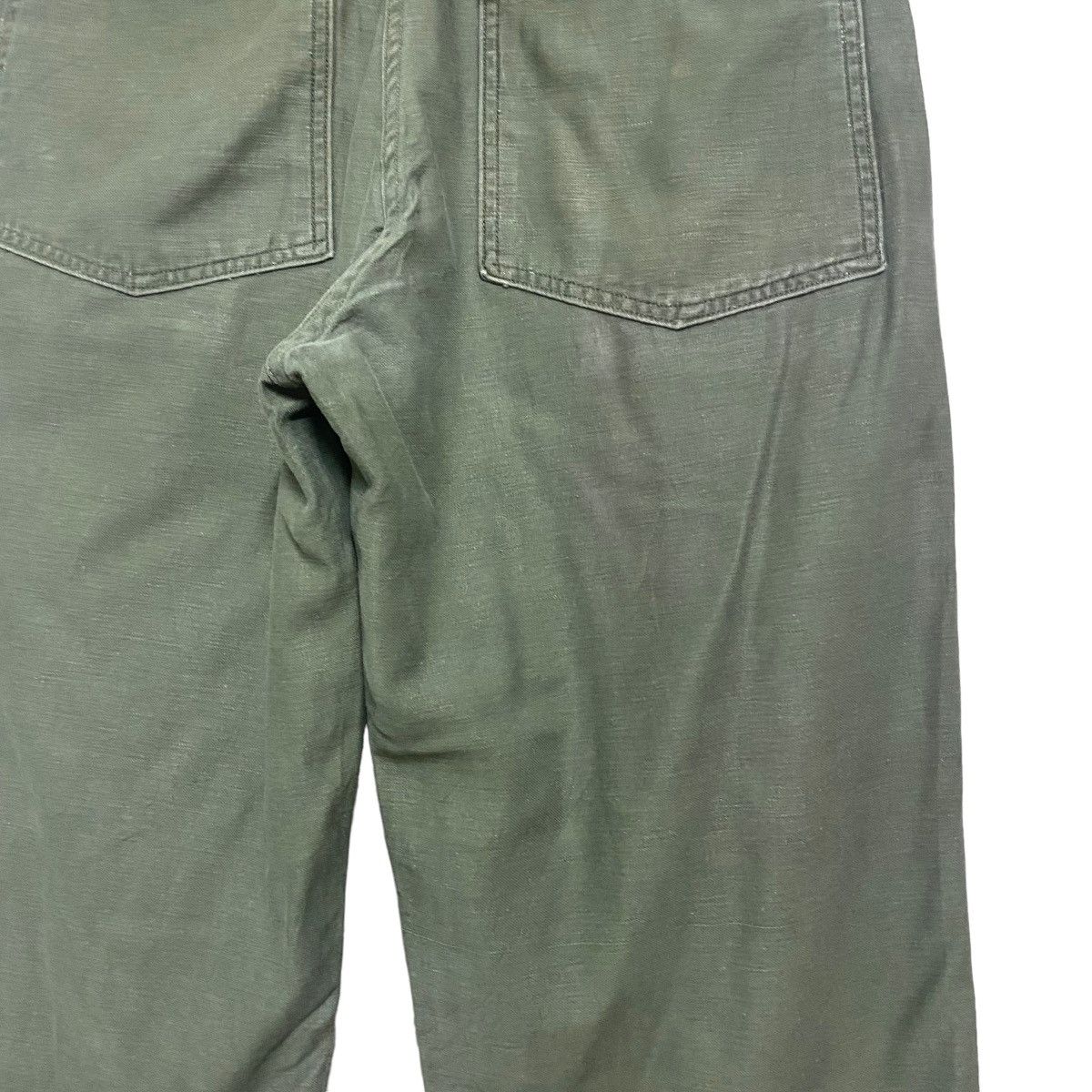 Vintage Vintage 60s US Army Fatigue Pants Og107 Sateen Size US 31 - 15 Thumbnail