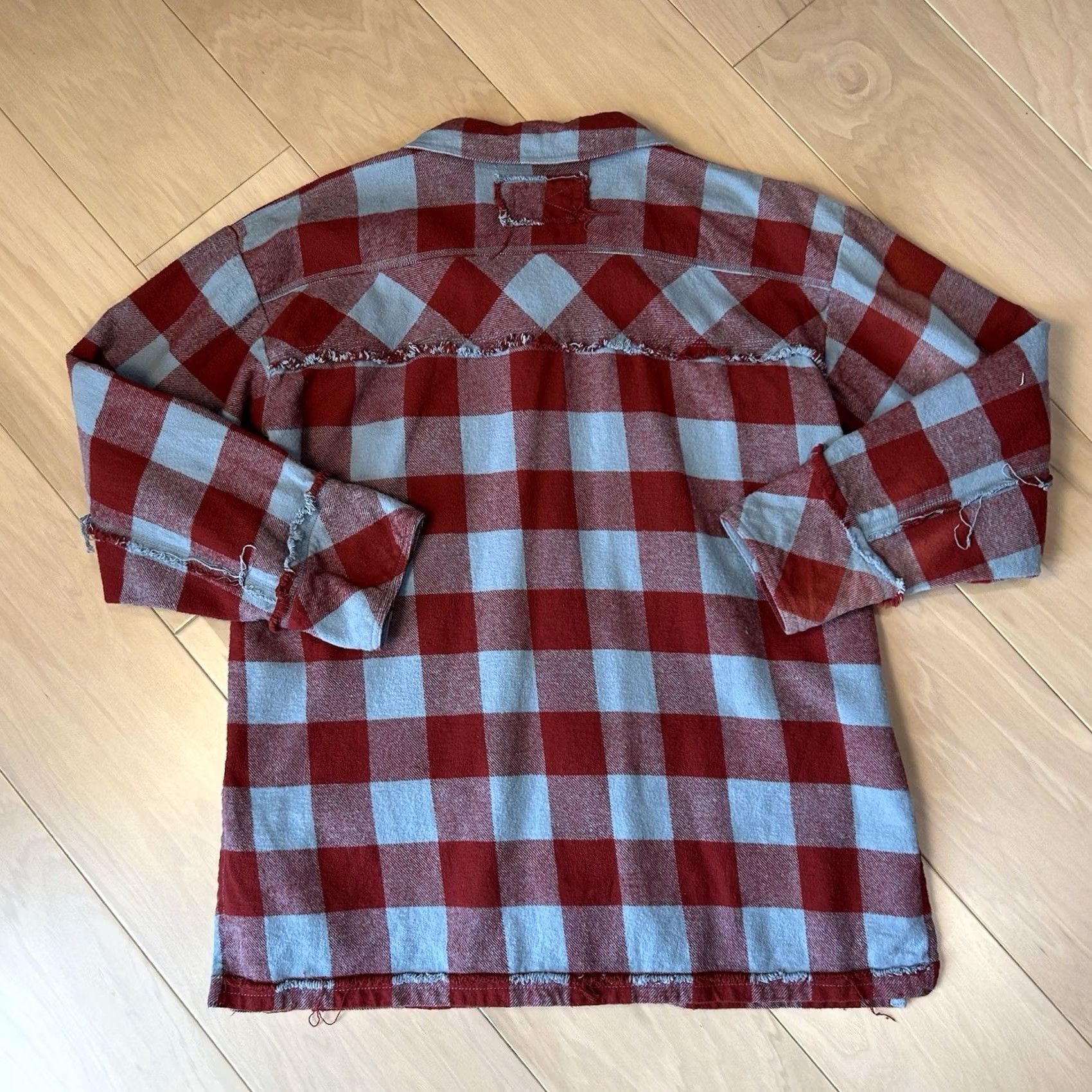 Vintage We The Free x Free People Button-Up Flannel Plaid Shacket Women’s Medium Size M / US 6-8 / IT 42-44 - 3 Thumbnail