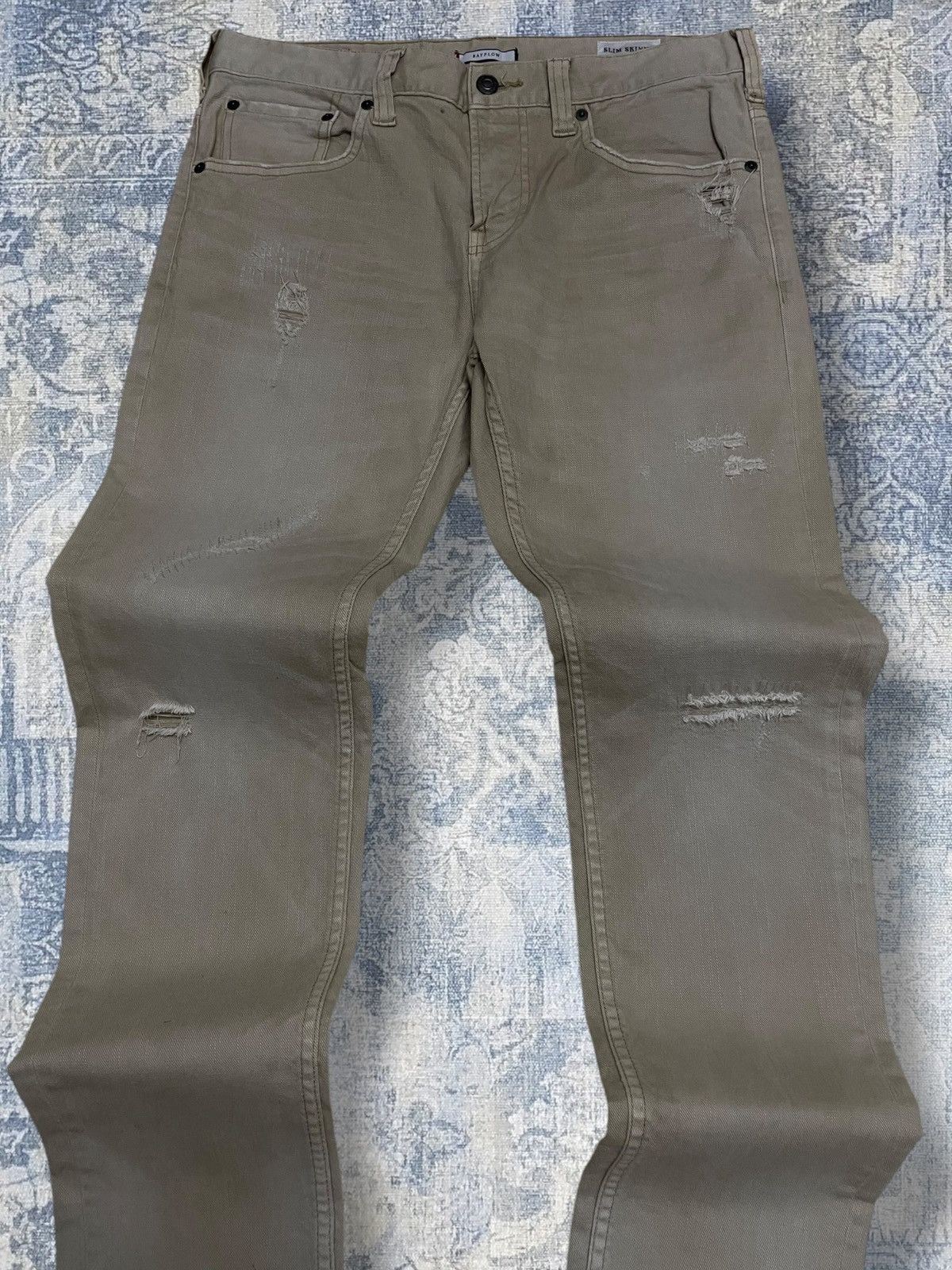 Japanese Brand Vintage Japan Designer Bayflow Slim Skinny Distressed Denim Size US 32 / EU 48 - 4 Thumbnail