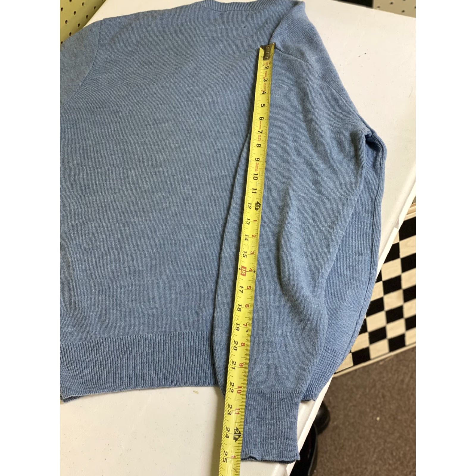 Vintage VINTAGE Janzen Men Blue Pullover V-Neck Sweater Made in USA Golf M Medium Size US M / EU 48-50 / 2 - 6 Thumbnail