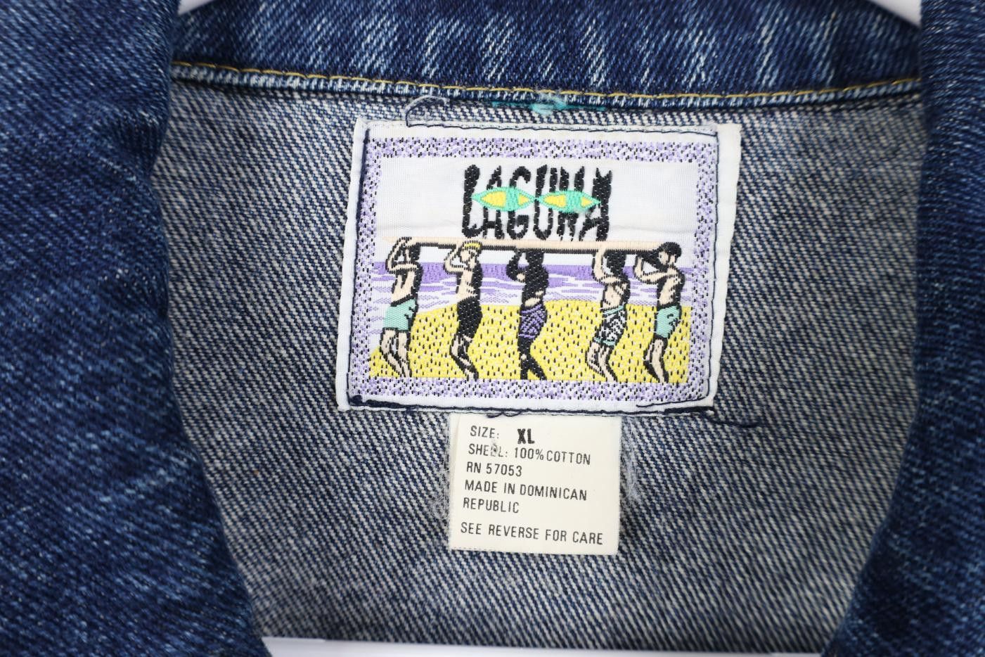 Vintage Vintage 90s Streetwear Fit Denim Jean Trucker Jacket Blue Size US XL / EU 56 / 4 - 9 Thumbnail