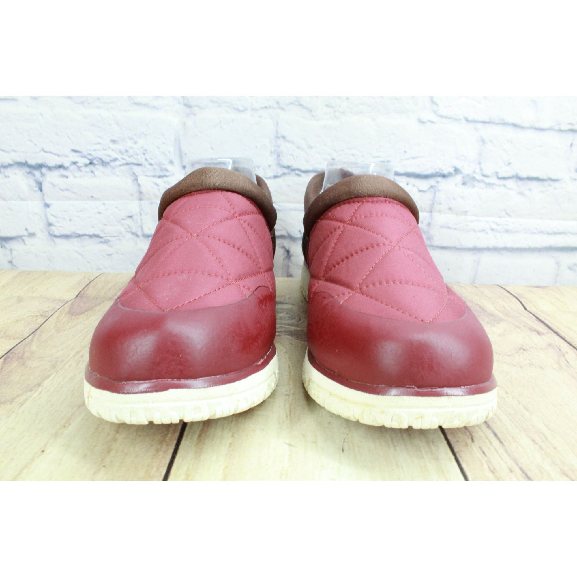 L.L. Bean LL Bean Burgundy Brown Quilted Ultralight PrimaLoft Slip-Ons Size US 9 / EU 42 - 4 Thumbnail