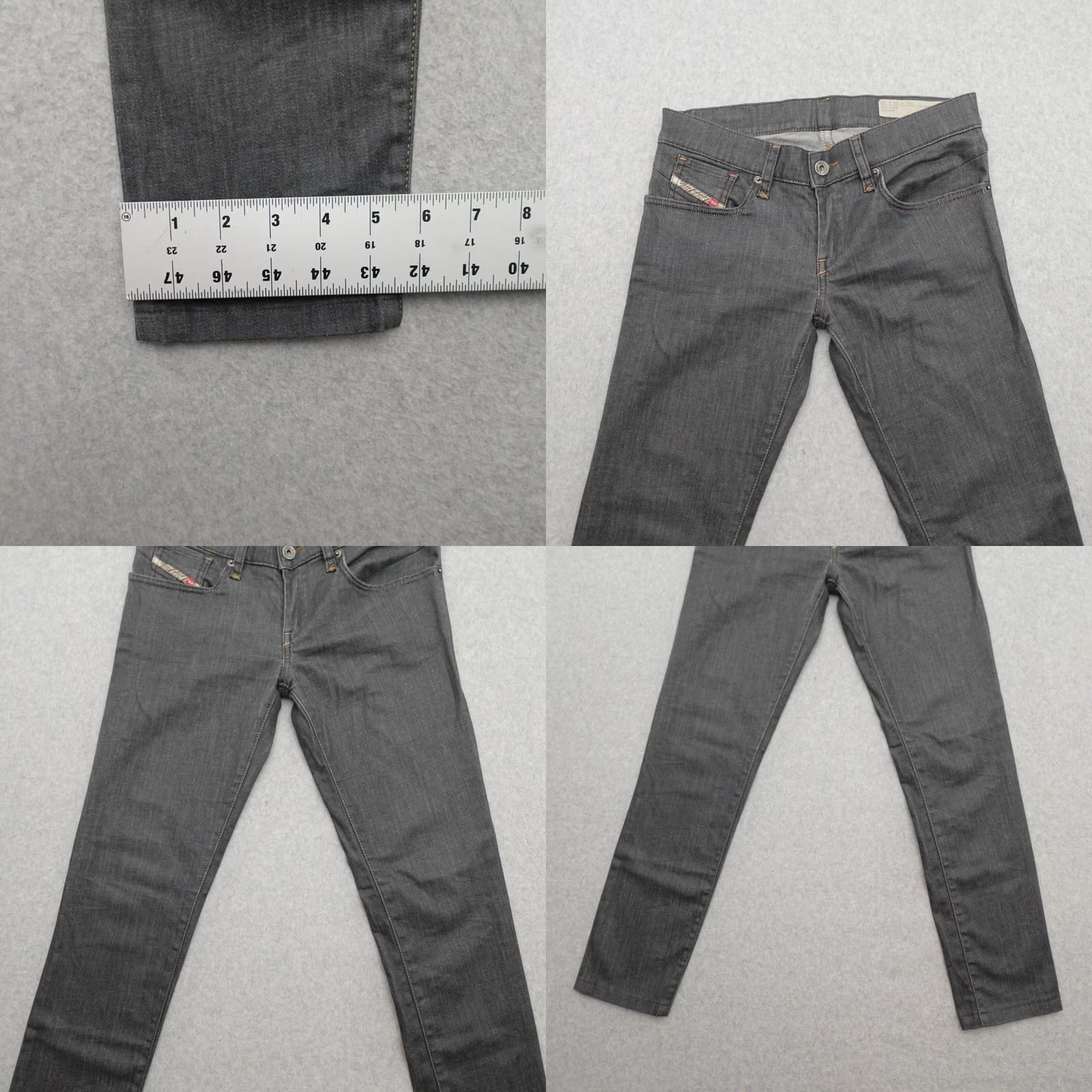 Diesel Diesel Womens Jeans Skinny Stretch Low Waist Gray Sz 26 Size 26" / US 2 / IT 38 - 8 Thumbnail