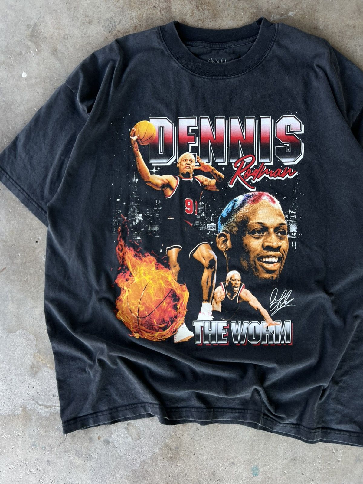 Starter Vintage Style Chicago Bulls Dennis Rodman T Shirt Size US XXL / EU 58 / 5 - 1 Thumbnail