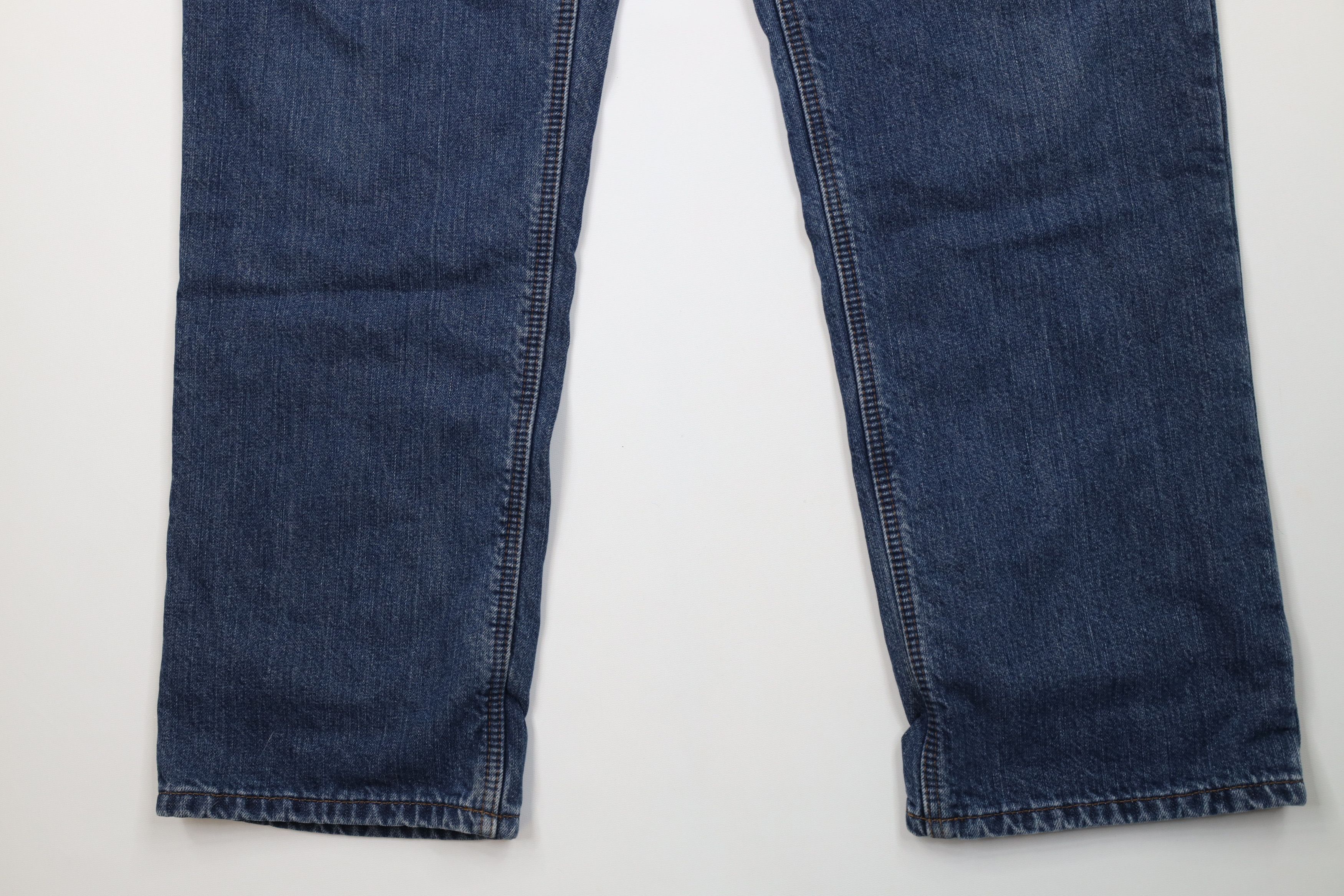 Carhartt Vintage Y2K Carhartt Lined Wide Leg Dungaree Jeans Blue Size 38" / US 16 / IT 52 - 5 Thumbnail