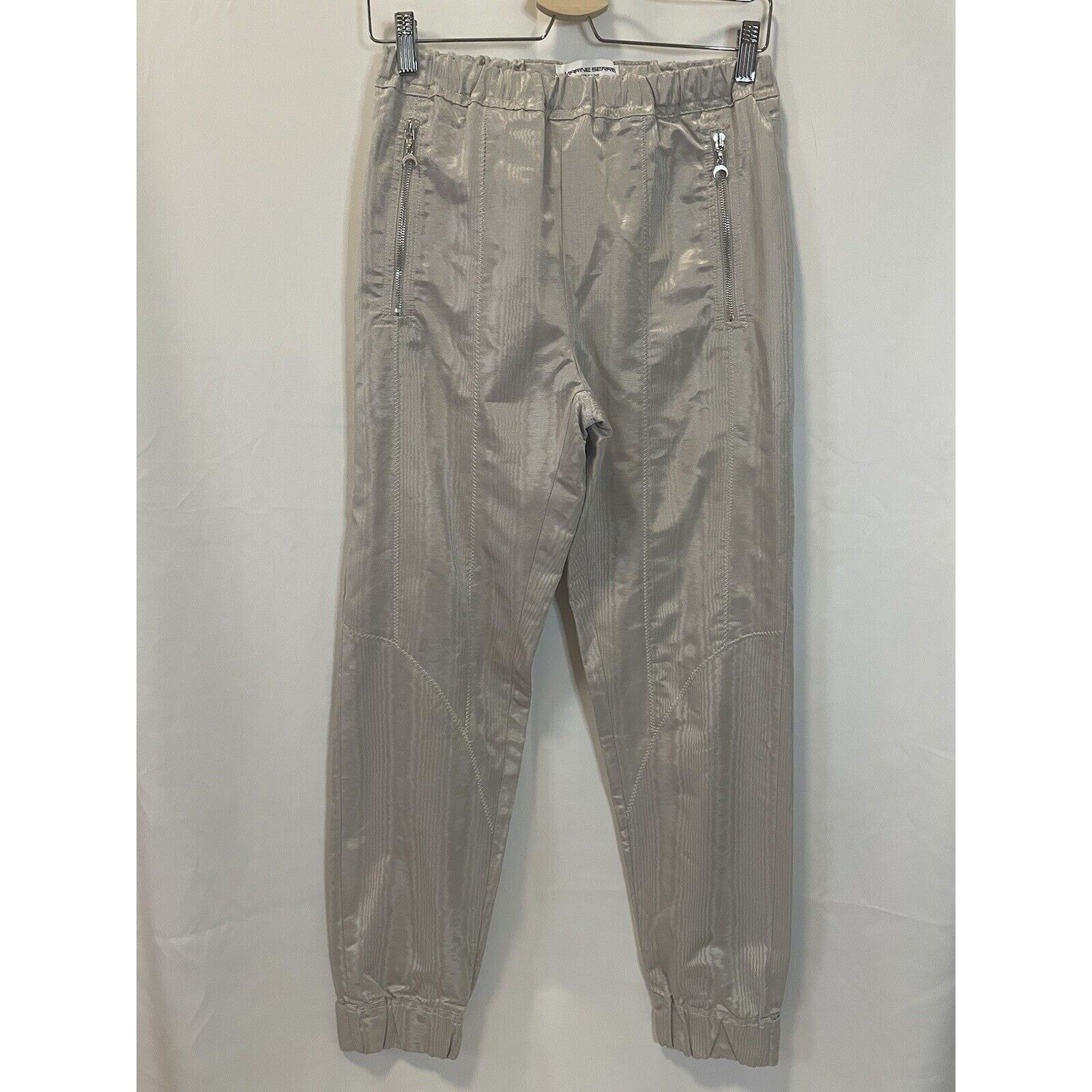 Marine Serre FW19 Marine Serre Radiation Space Grey Moire Trousers Size S Size US 32 / EU 48 - 1 Thumbnail