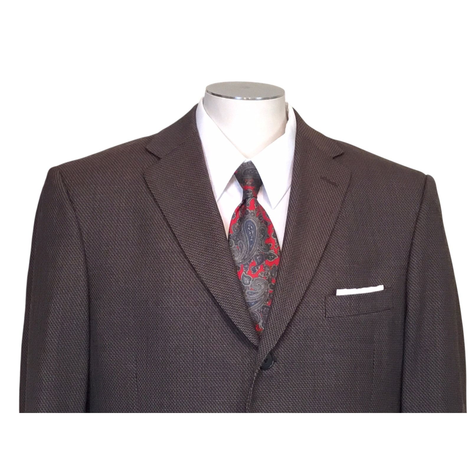Kenneth Cole Kenneth Cole Reaction Sport Coat 42R Brown Tweed Blazer Size US L / EU 52-54 / 3 - 2 Thumbnail