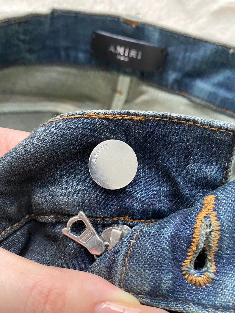 Amiri Amiri Washed blue destructive jeans 2502-Nextarrow Size US 31 - 6 Thumbnail