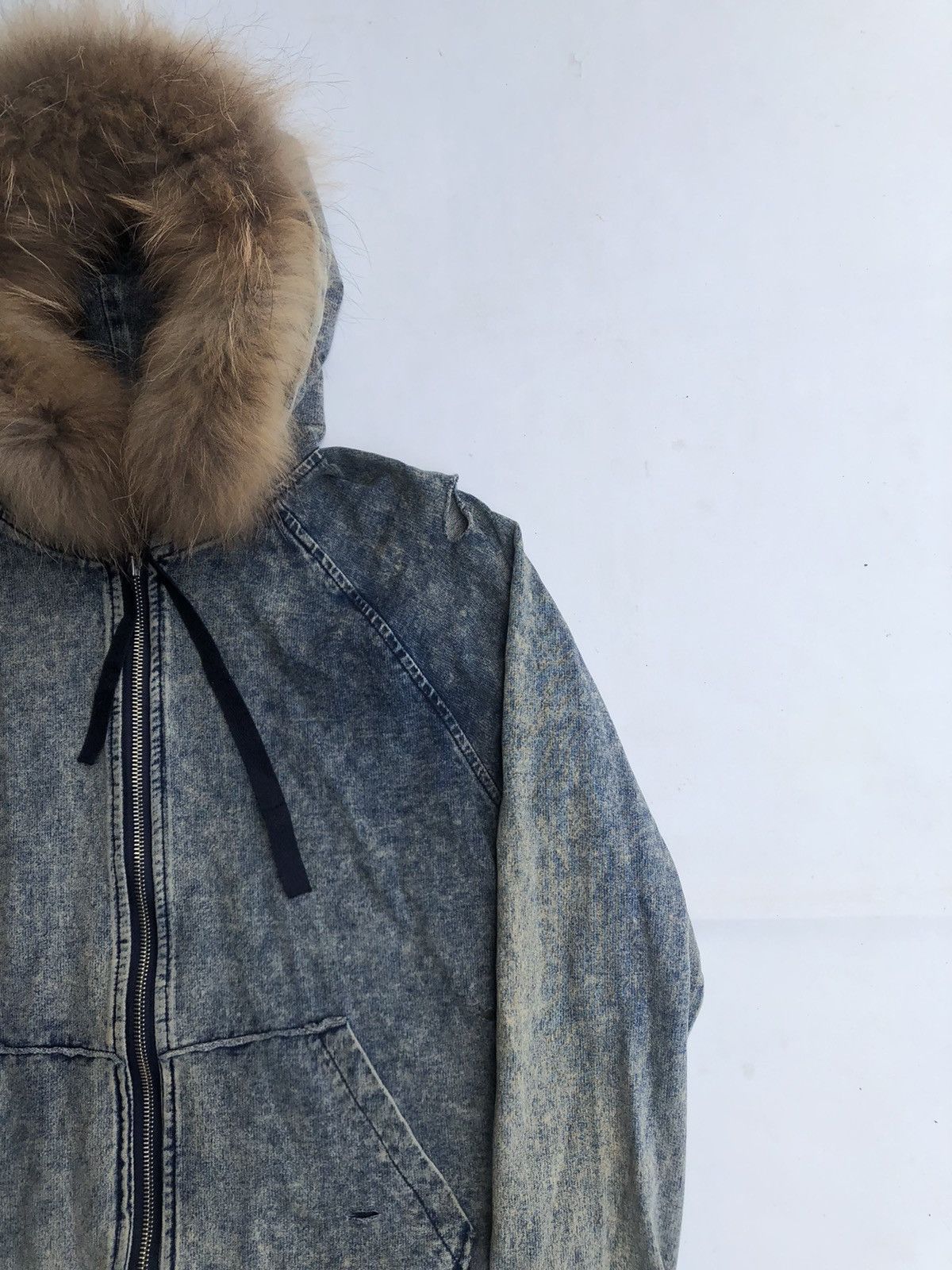 If Six Was Nine Distresssed Zipp Fur Hoodie Punk Rock Ifsix Style Size US L / EU 52-54 / 3 - 4 Thumbnail