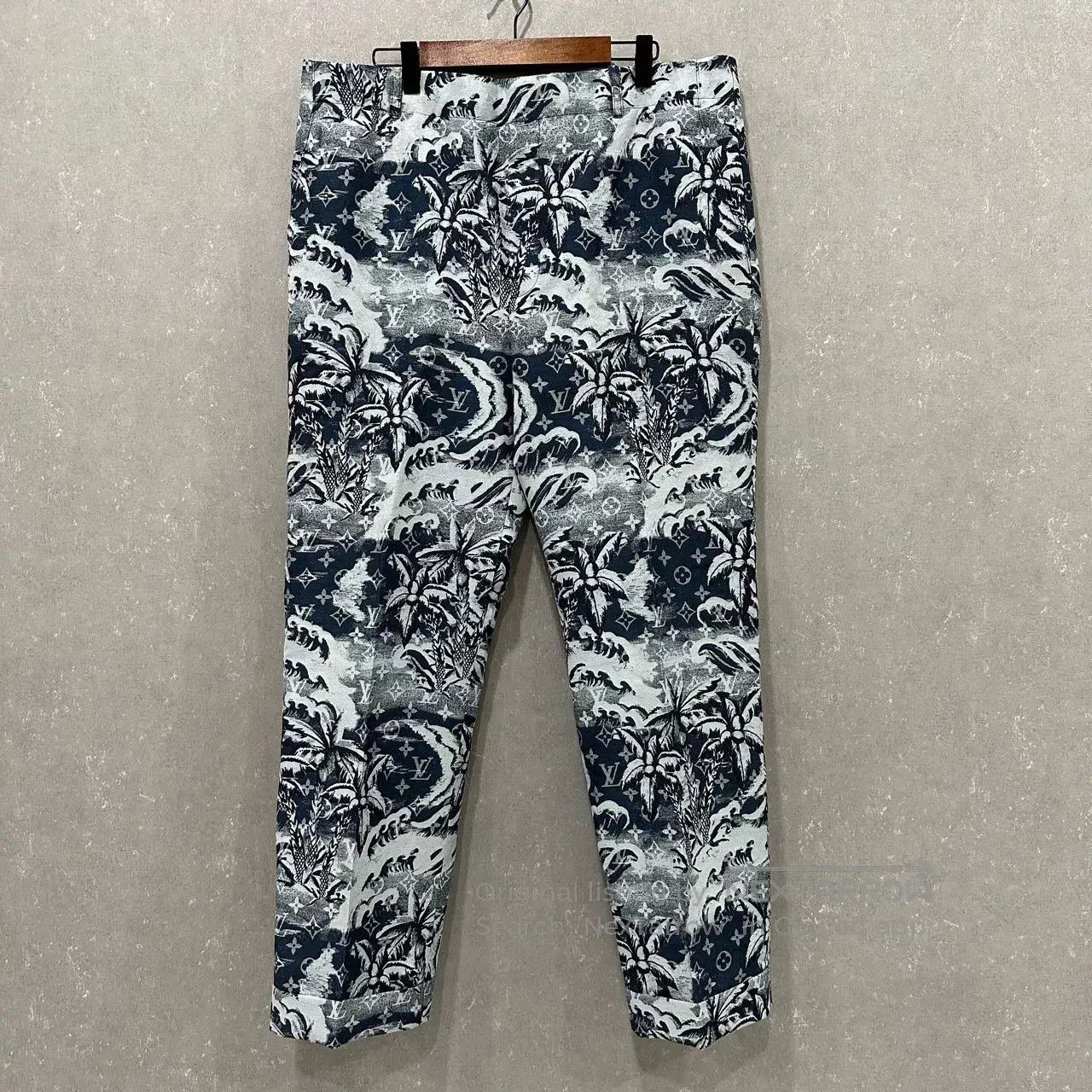 Louis Vuitton Louis Vuitton SS24 Plant Print Casual Pants. Size US 35 - 1 Thumbnail