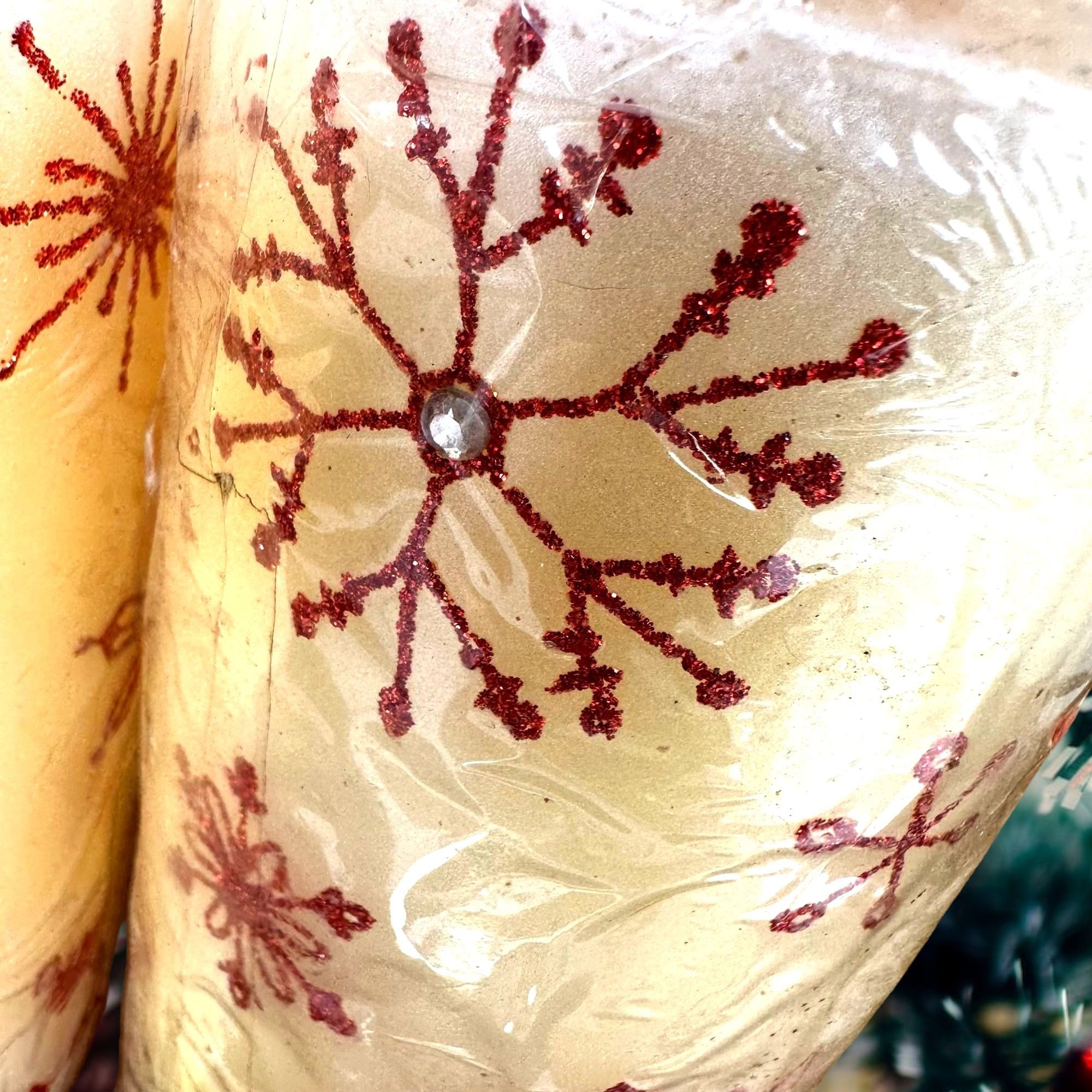 Vintage VTG NWT Christmas Snowflake Pillar Candle Kohl's Wax Embosse Size ONE SIZE - 3 Thumbnail