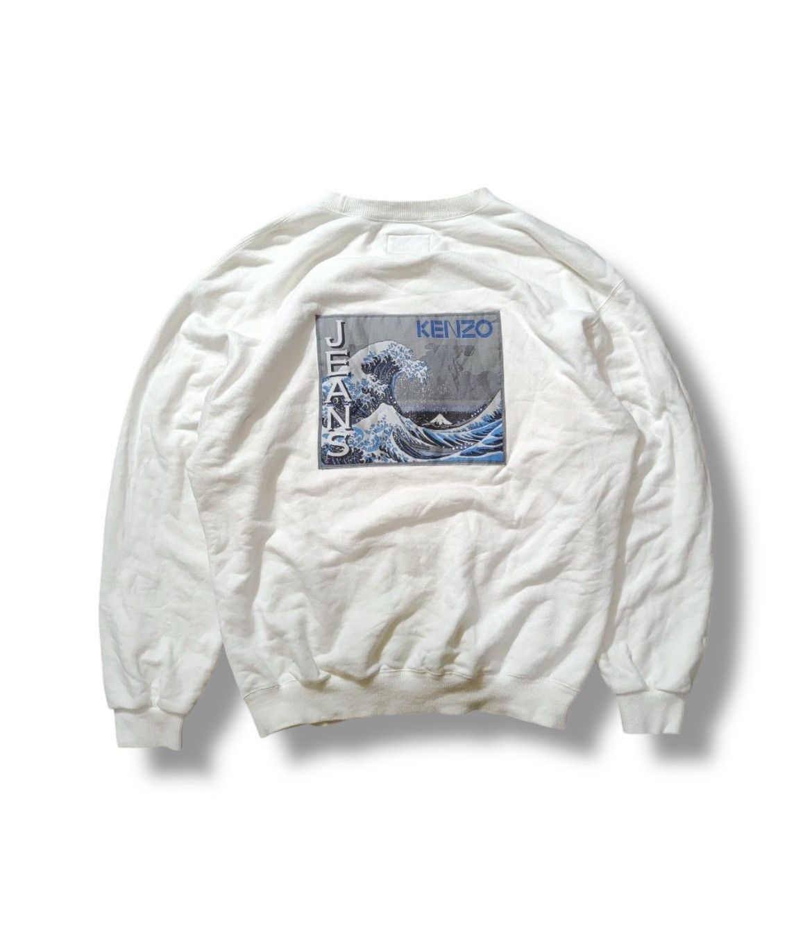 Japanese Brand × Kenzo Kenzo Jeans Japanese Wave Sweatshirt Size US L / EU 52-54 / 3 - 1 Thumbnail