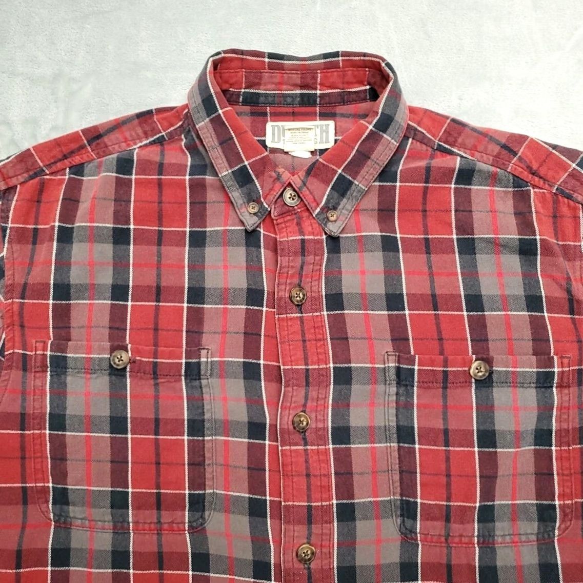 Vintage Duluth Trading Shirt Men L Red Flannel Plaid Long Sleeve Outdoor Cabin Casual Size US L / EU 52-54 / 3 - 3 Thumbnail
