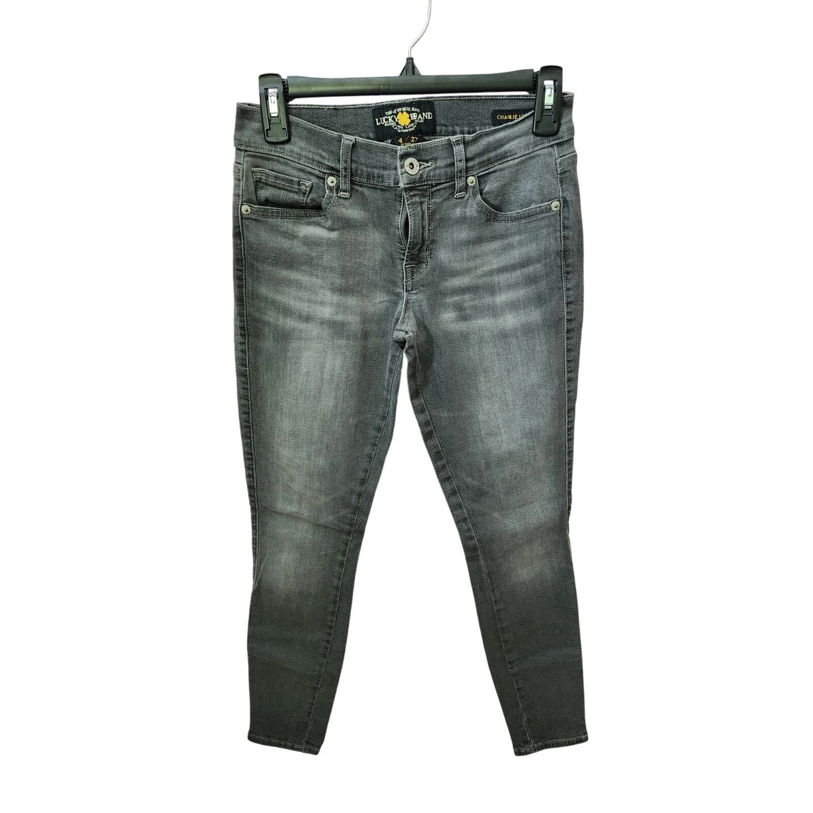 Lucky Brand Lucky Brand Charlie Legging Jeans Womens Size 4/27 Grey Size 27" / US 4 / IT 40 - 1 Thumbnail