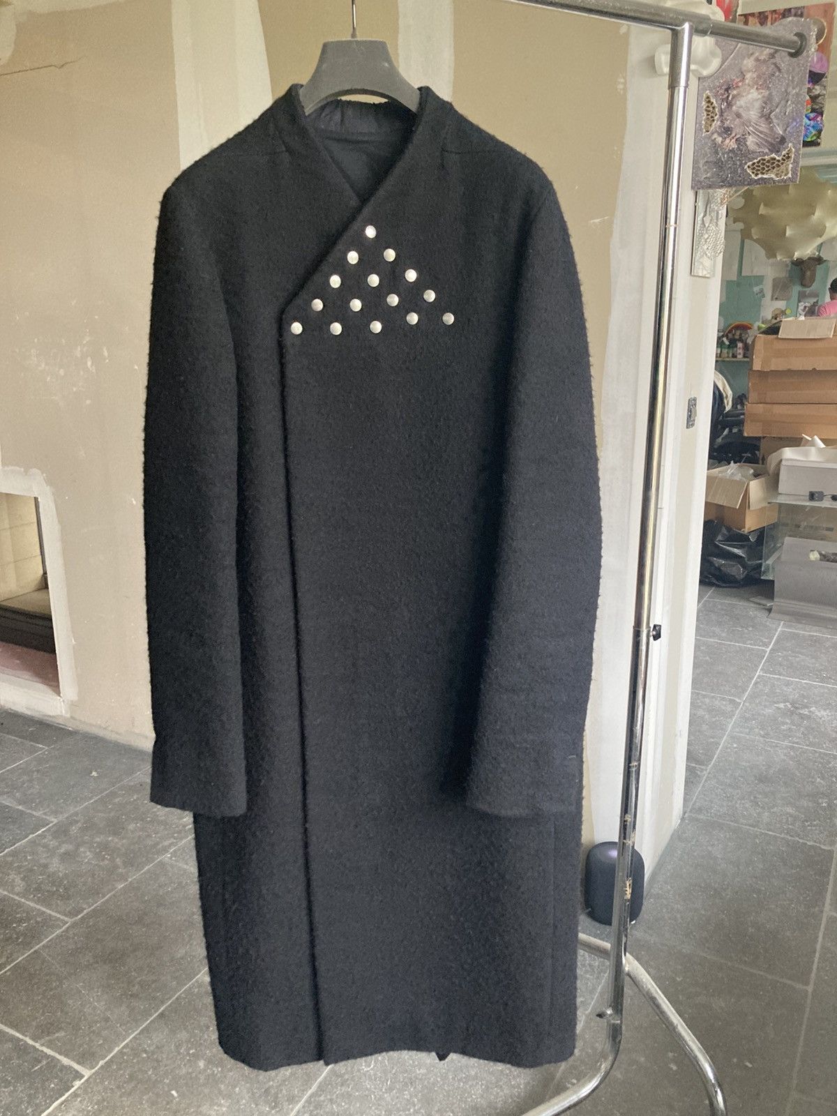 Rick Owens BRAND NEW/ Rick Owens Long Wool Coat Size US M / EU 48-50 / 2 - 2 Thumbnail
