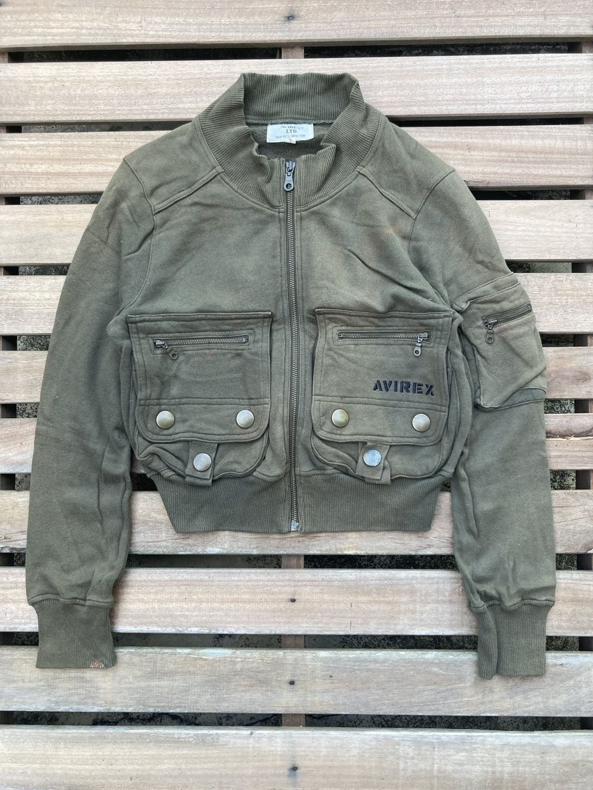 Avirex Avirex Ltd New York half sweater bomber jackets Size S / US 4 / IT 40 - 2 Thumbnail