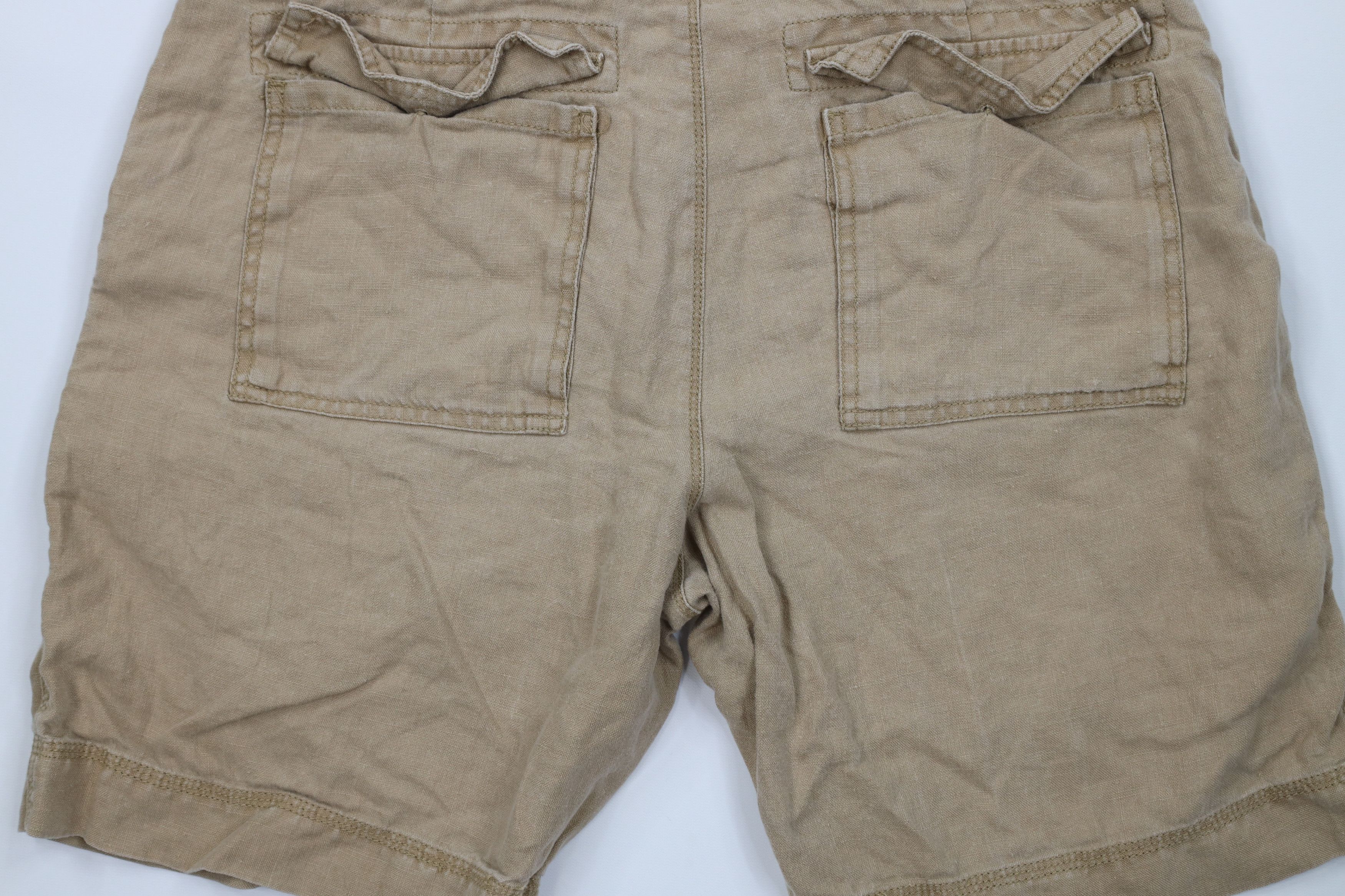 Banana Republic Vintage Banana Republic Faded Above Knee Linen Shorts Beige Size US 34 / EU 50 - 11 Thumbnail