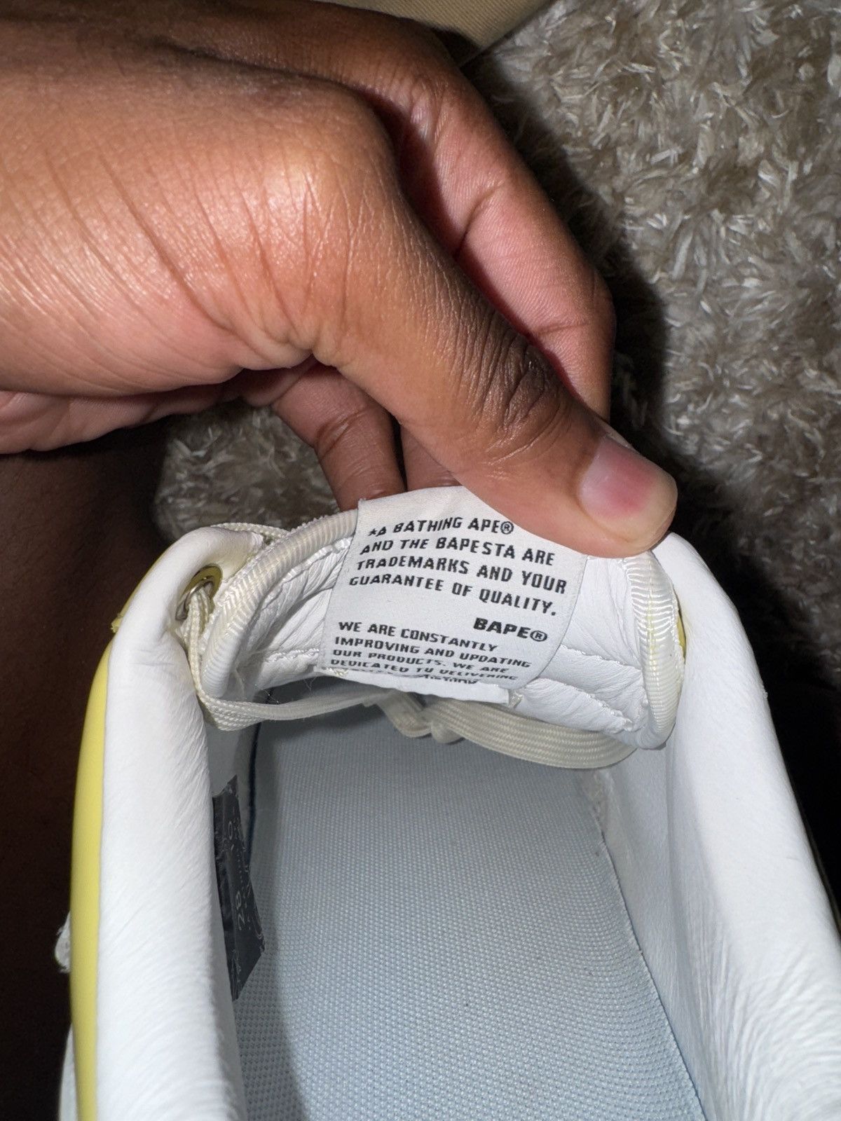 Bape BAPESTA 'BEIGE' SSENSE EXCLUSIVE Size US 10 / EU 43 - 6 Thumbnail