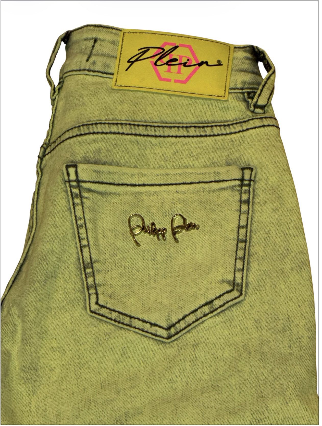 Philipp Plein Philipp Plein light-wash jeans -rhinestones– new with tags Size 26" / US 2 / IT 38 - 5 Thumbnail