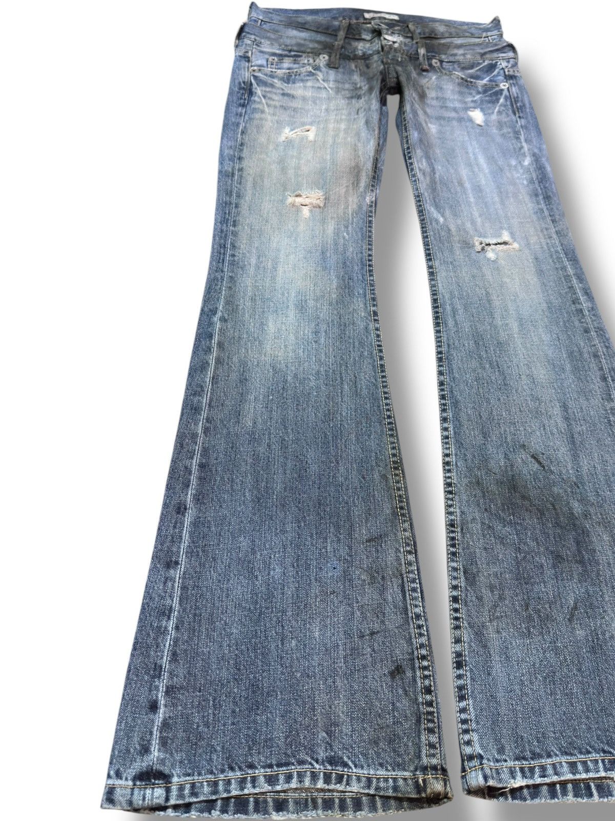 VILLAND Vintage Villand Double Waist Flare Bootcut Denim Size US 29 - 3 Thumbnail
