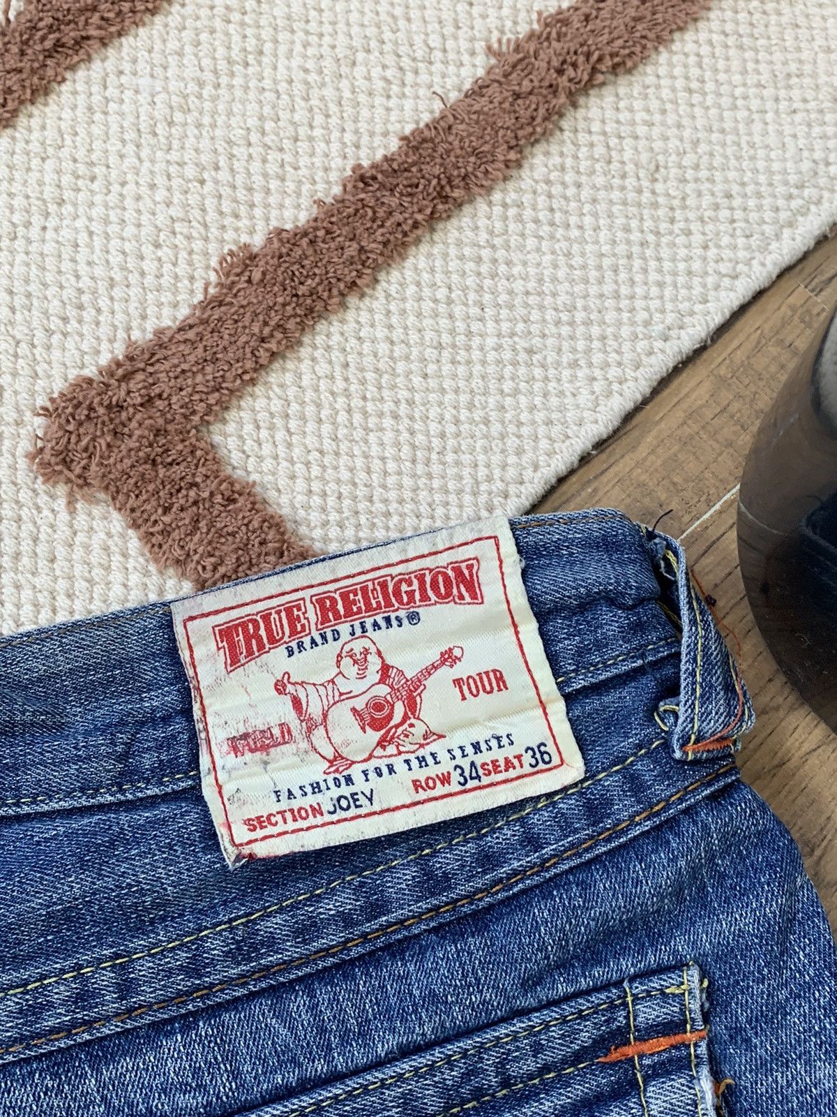 True Religion × Vintage VINTAGE TRUE RELIGION JAPANESE STYLE Y2K MINI SKIRT Size 34" / US 12 / IT 48 - 3 Thumbnail