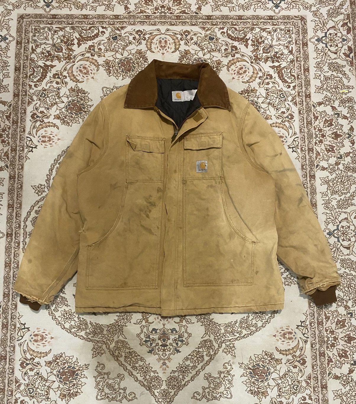 Carhartt × Vintage Carhartt Dirty Workwear Distress Jacket Size US XL / EU 56 / 4 - 1 Thumbnail