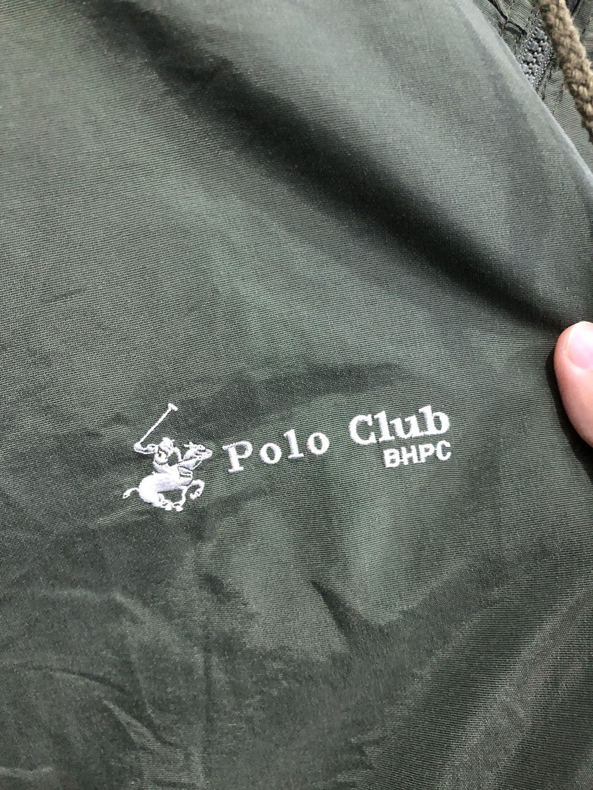 Beverly Hills Polo Club BHPC Olive Green Windbreaker 90s Vintage Korea Size US M / EU 48-50 / 2 - 4 Thumbnail