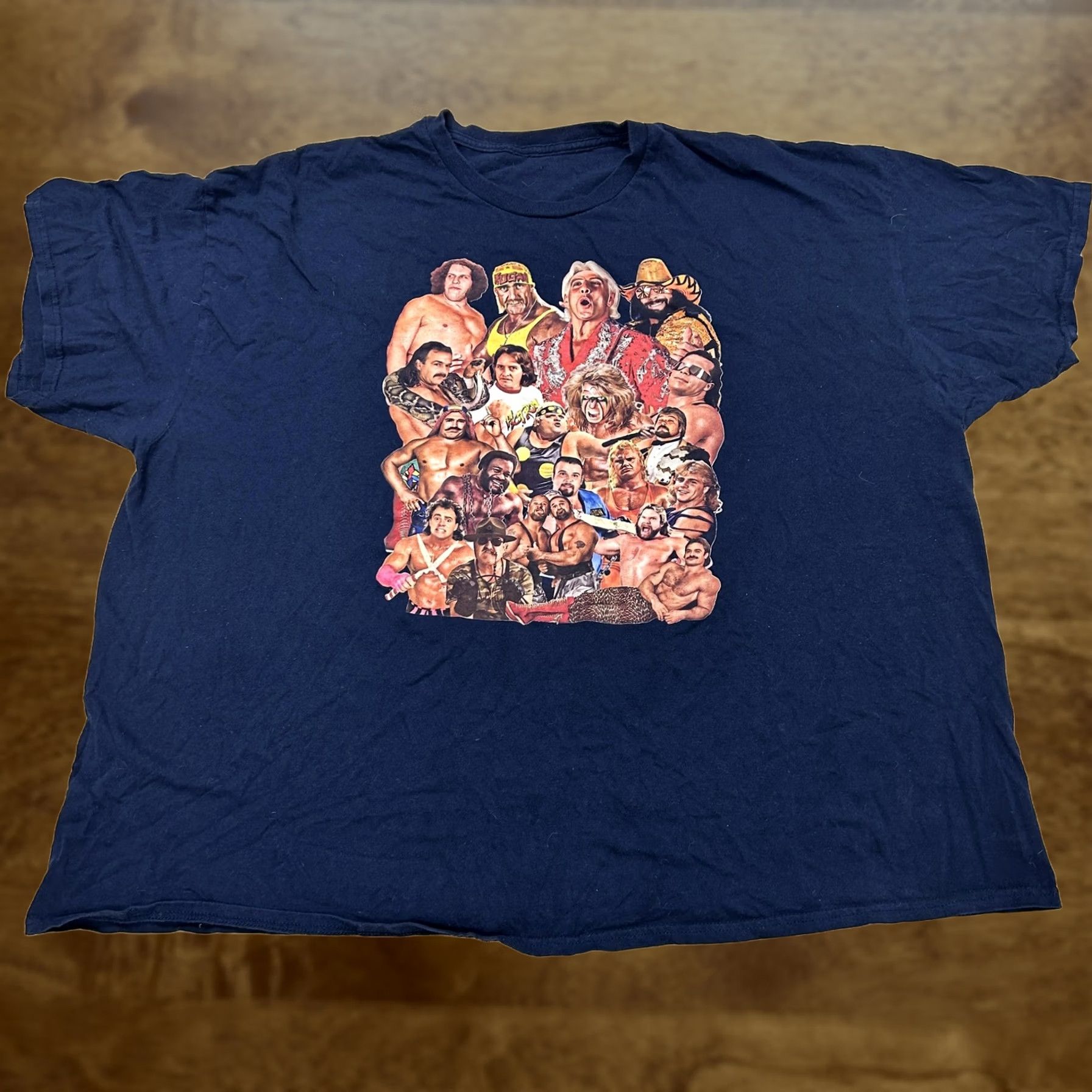Vintage WWE Wrestling Legends Shirt Mens 2XL Blue Graphic Tee T-Shirt Wrestlers Size US XXL / EU 58 / 5 - 1 Thumbnail