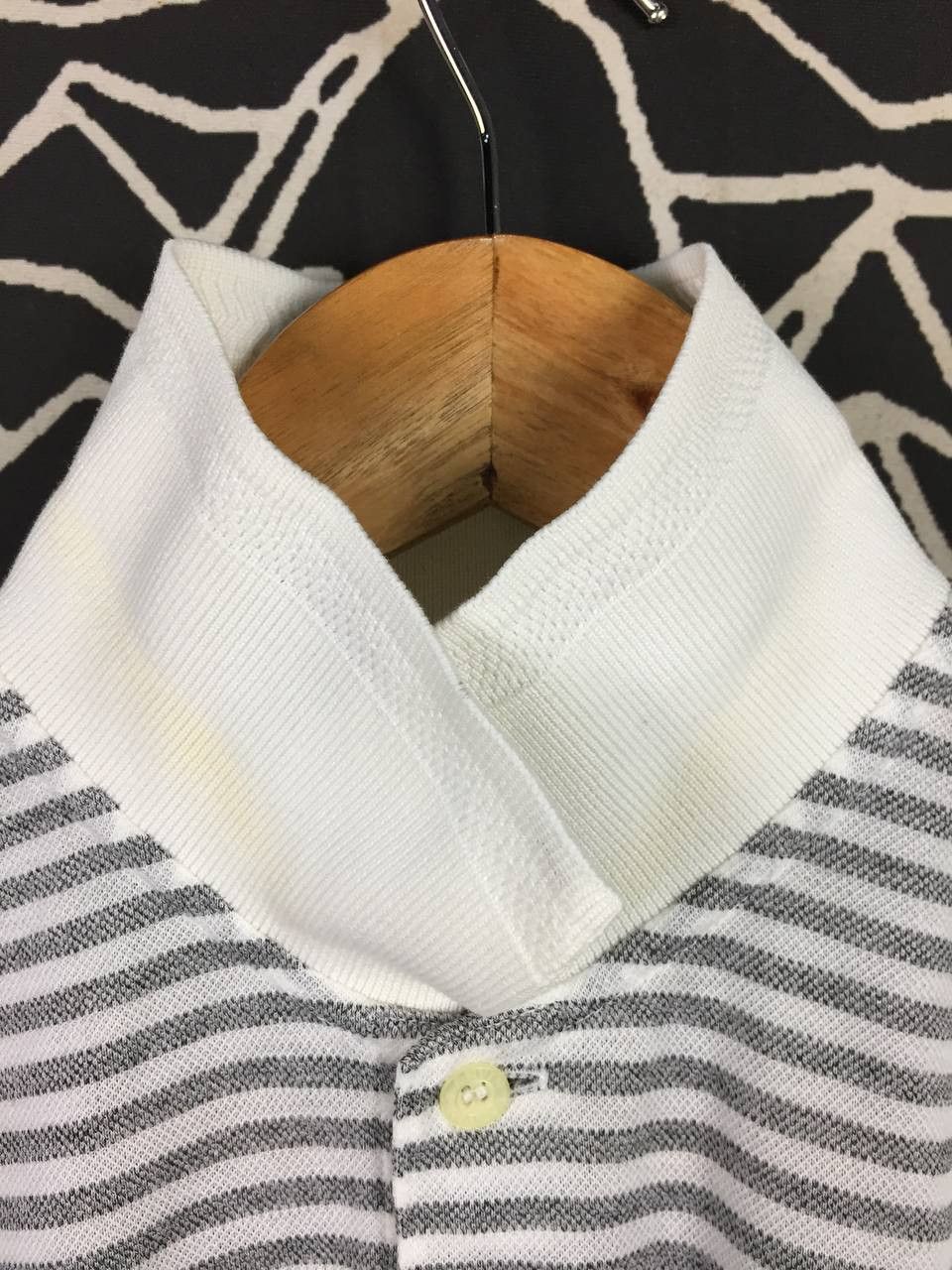 Lanvin Vtg Lanvin Classique Striped Pocket Luxury Polo Shirt Size US M / EU 48-50 / 2 - 4 Thumbnail