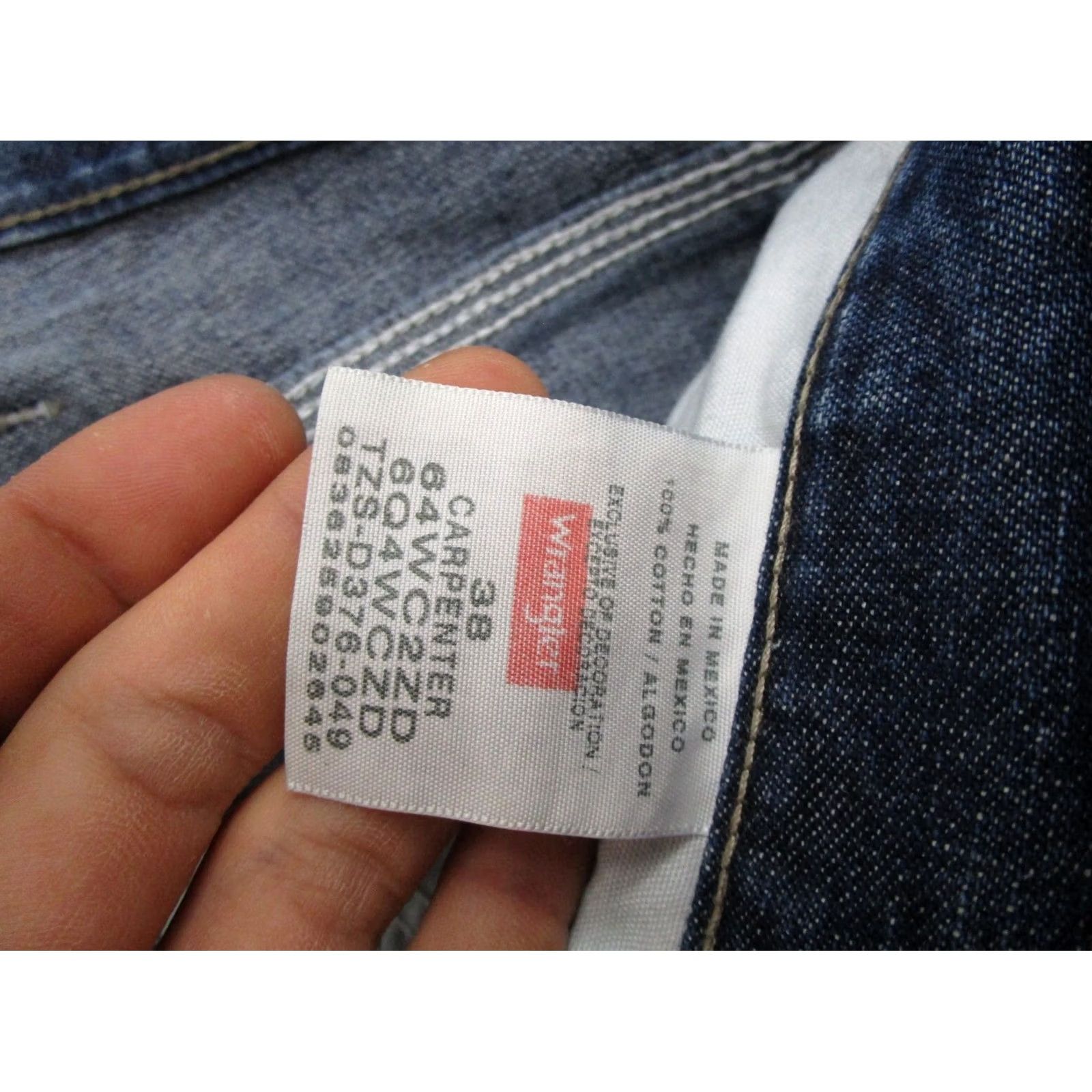 Wrangler VINTAGE Wrangler Jeans Shorts Men's 38 Blue Denim Carpenter Baggy 5-Pocket Denim Cotton Brand Wrangler Size US 38 / EU 54 - 2 Thumbnail