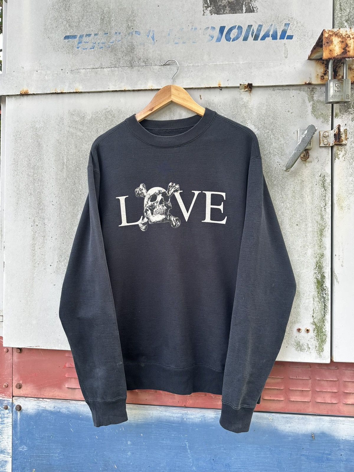 Vintage Thrashed Vintage Faded Lowrider Love Big Cross Sweater Size US M / EU 48-50 / 2 - 3 Thumbnail