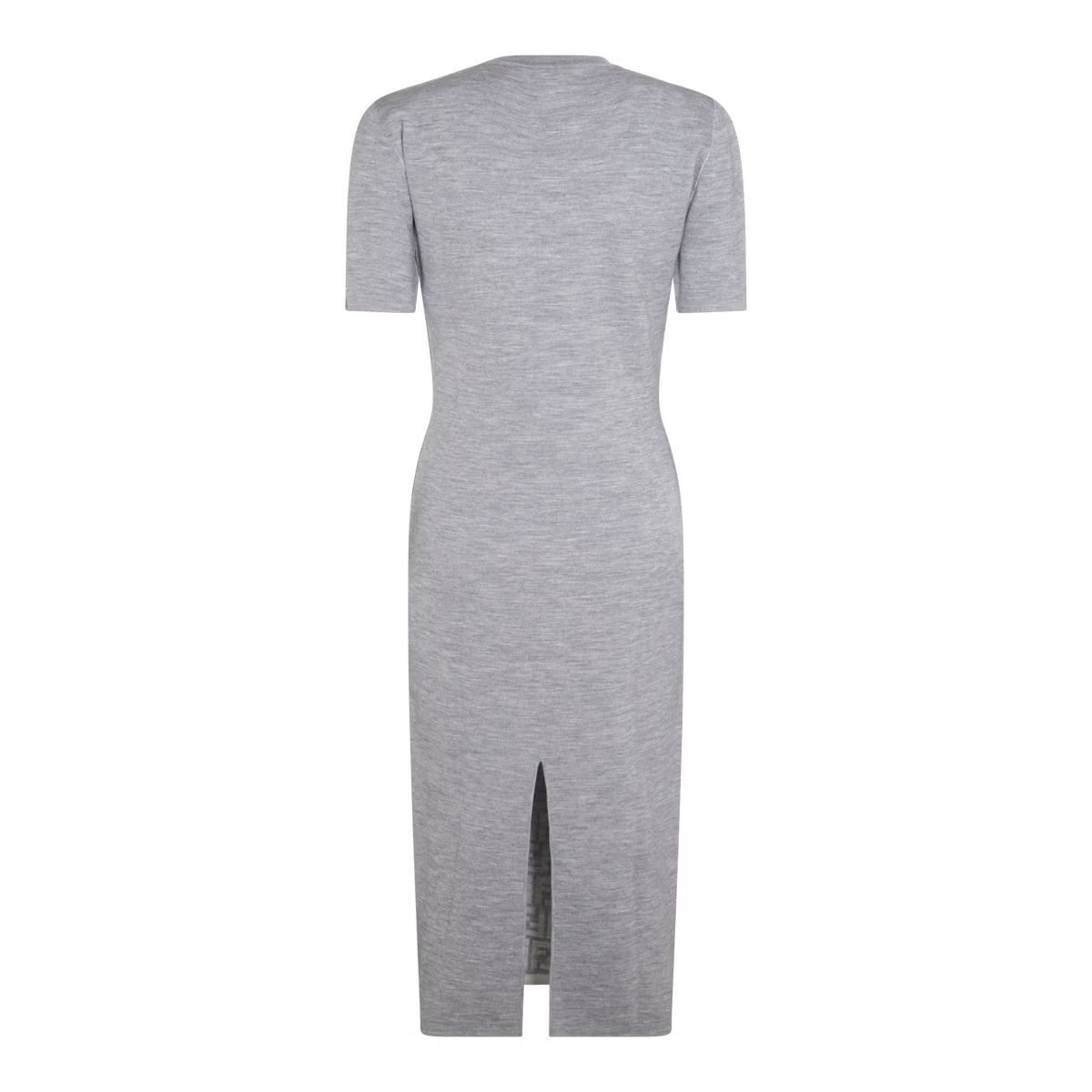 Fendi o1w1db10325 FZDB46 Maxi Dress in Grey Size S / US 4 / IT 40 - 2 Thumbnail